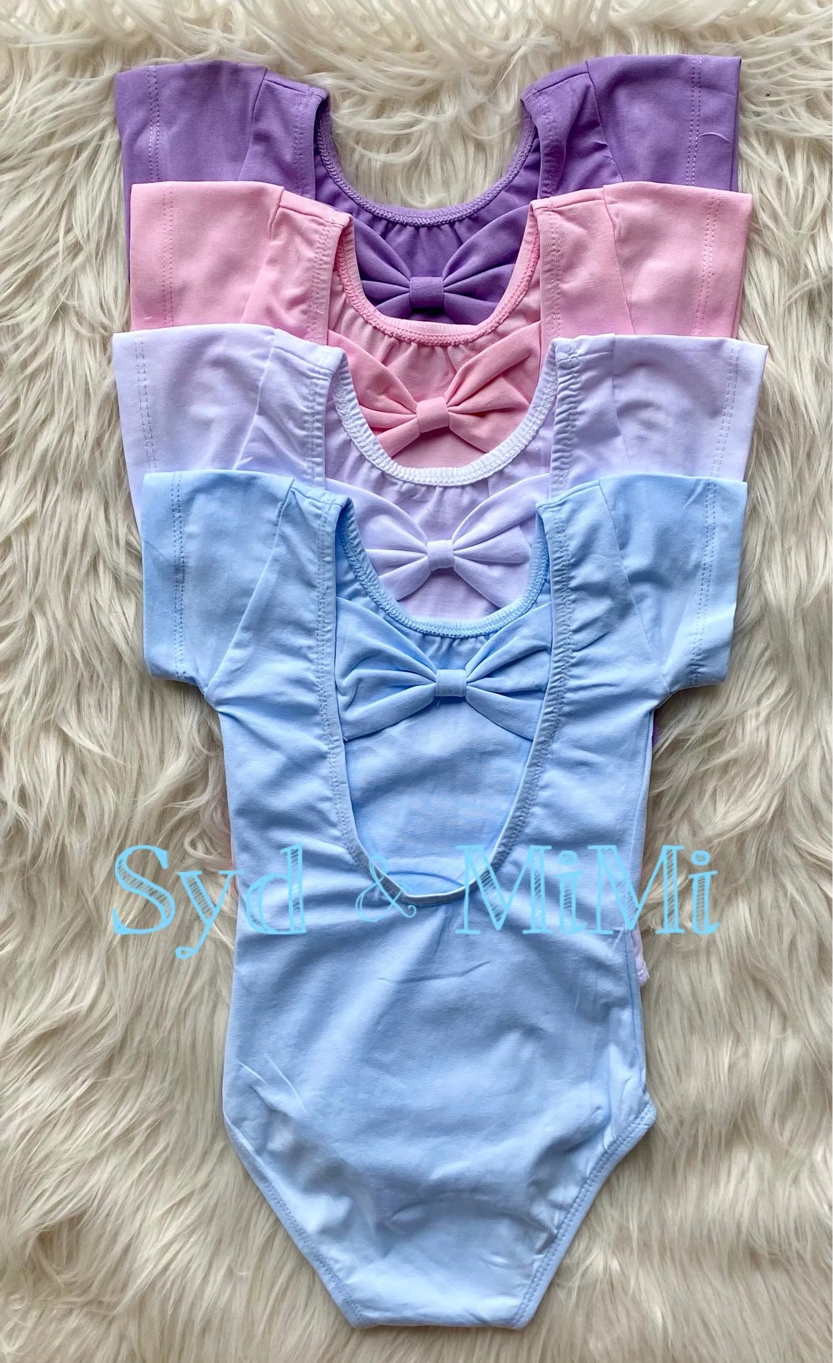 1 left! 4/5yr ~ Leotard ~ S/S Cap Sleeve Bowback ~ Lavender
