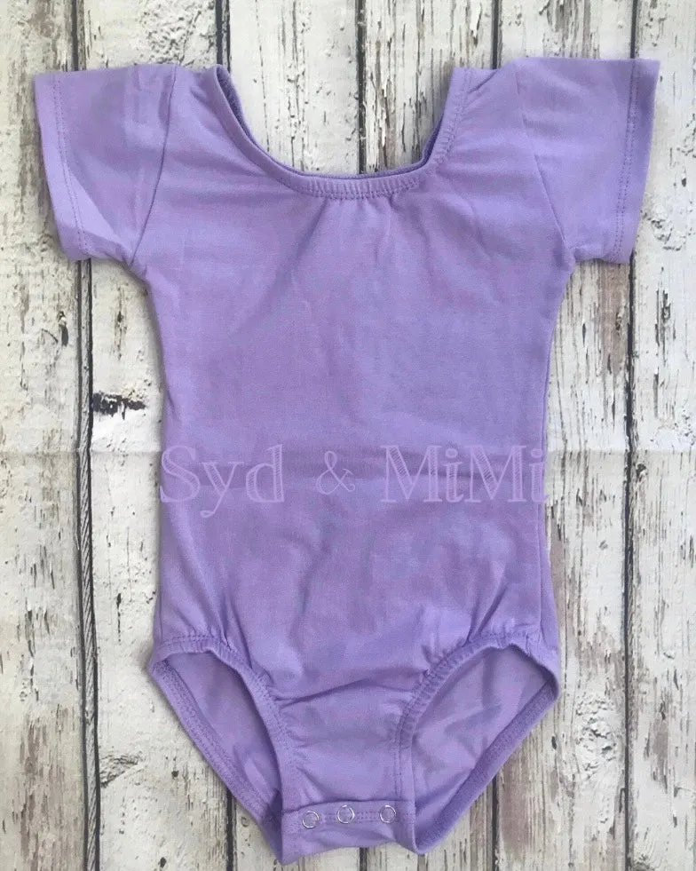 1 left! 4/5yr ~ Leotard ~ S/S Cap Sleeve Bowback ~ Lavender