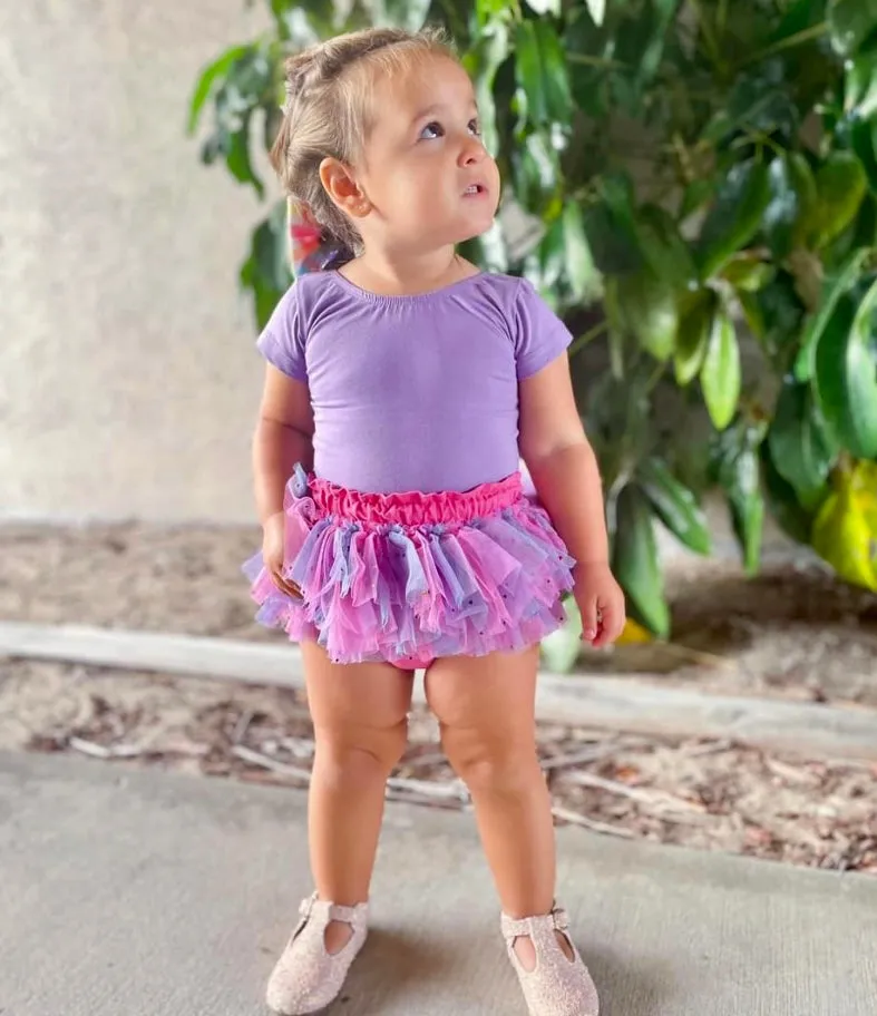 1 left! 4/5yr ~ Leotard ~ S/S Cap Sleeve Bowback ~ Lavender