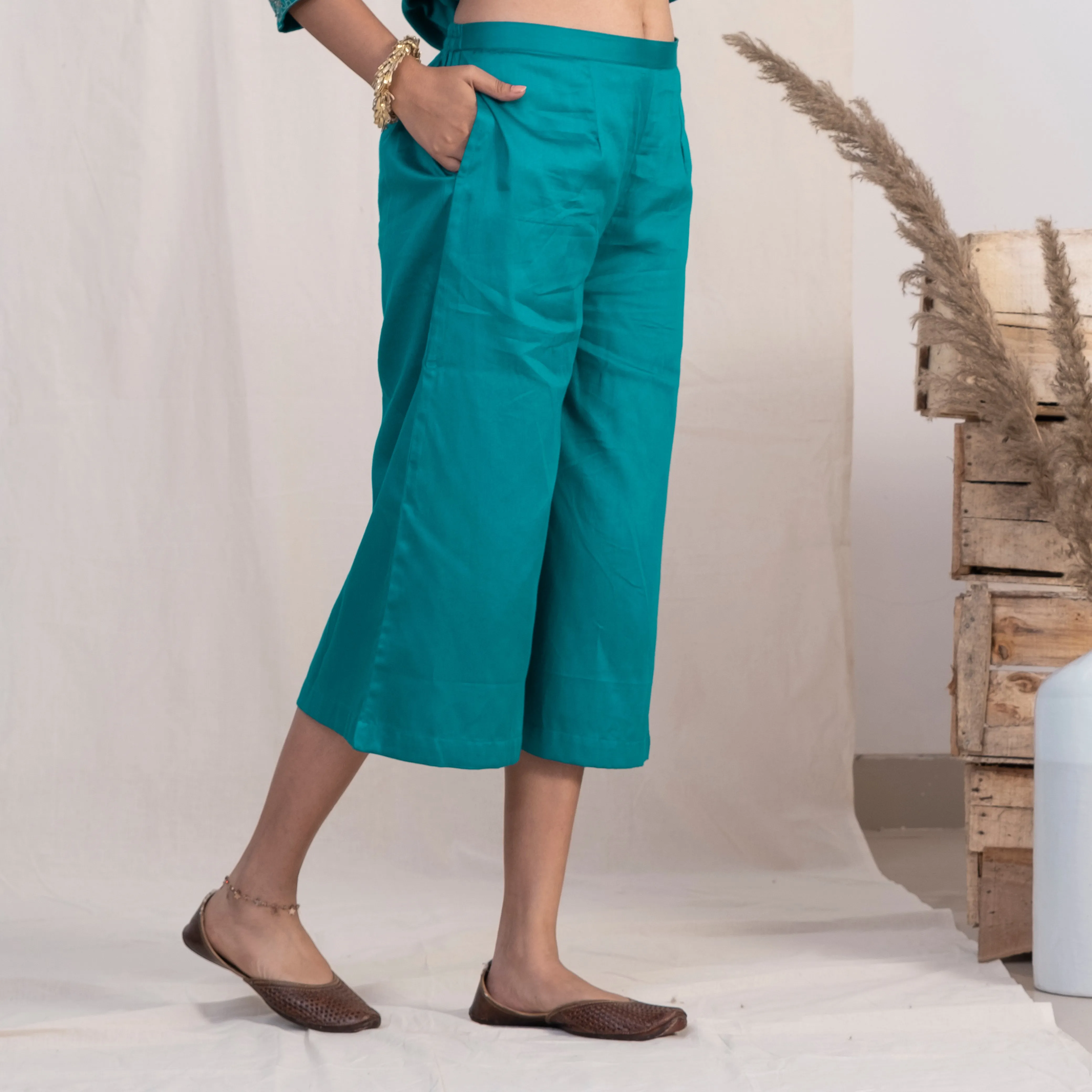 Akiso Blue Short Palazzo