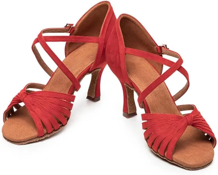 AOQUNFS Women's Latin Dance Shoes Professional Ballroom Salsa Practice Performance Dancing Shoes