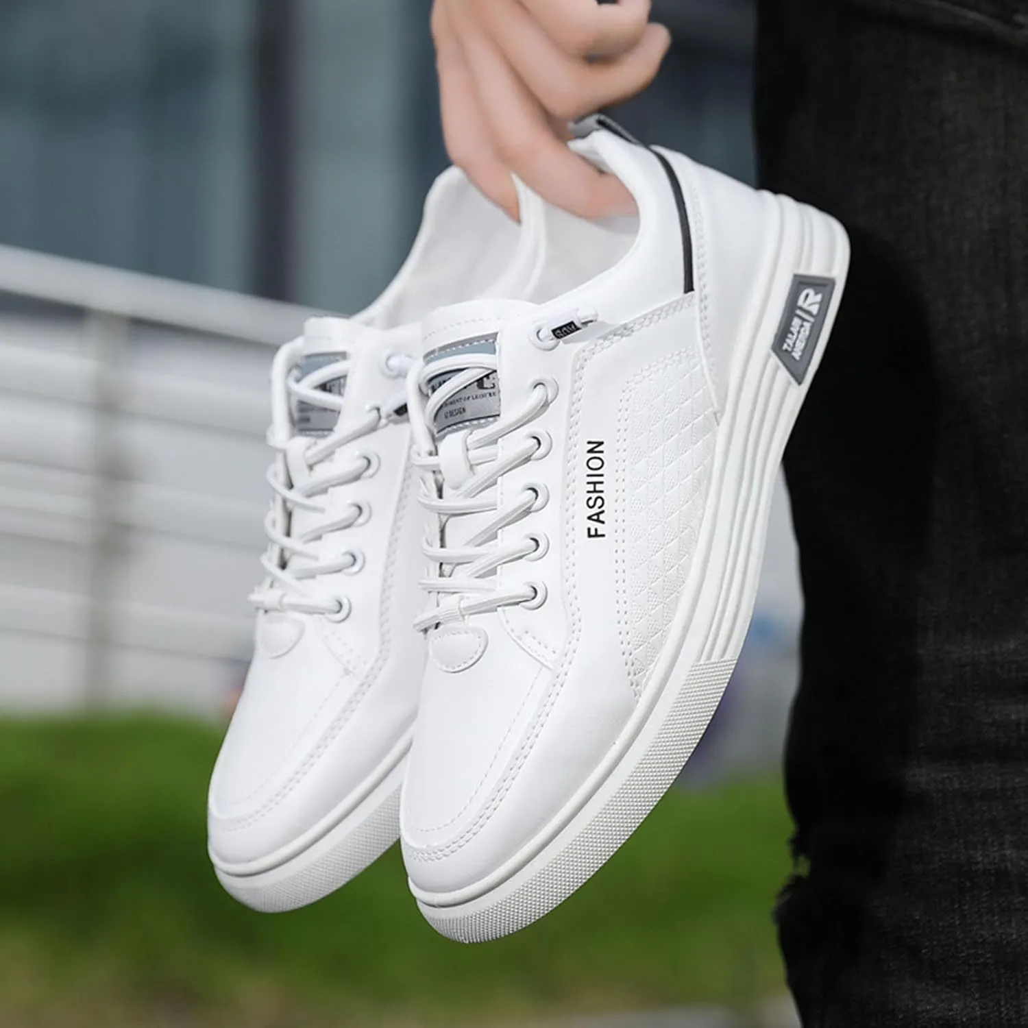 Arch Support Non Slip Minimalist Shoes for Men Breathable Comfort Walking Shoe Convenient Elderly Slip on Shoes