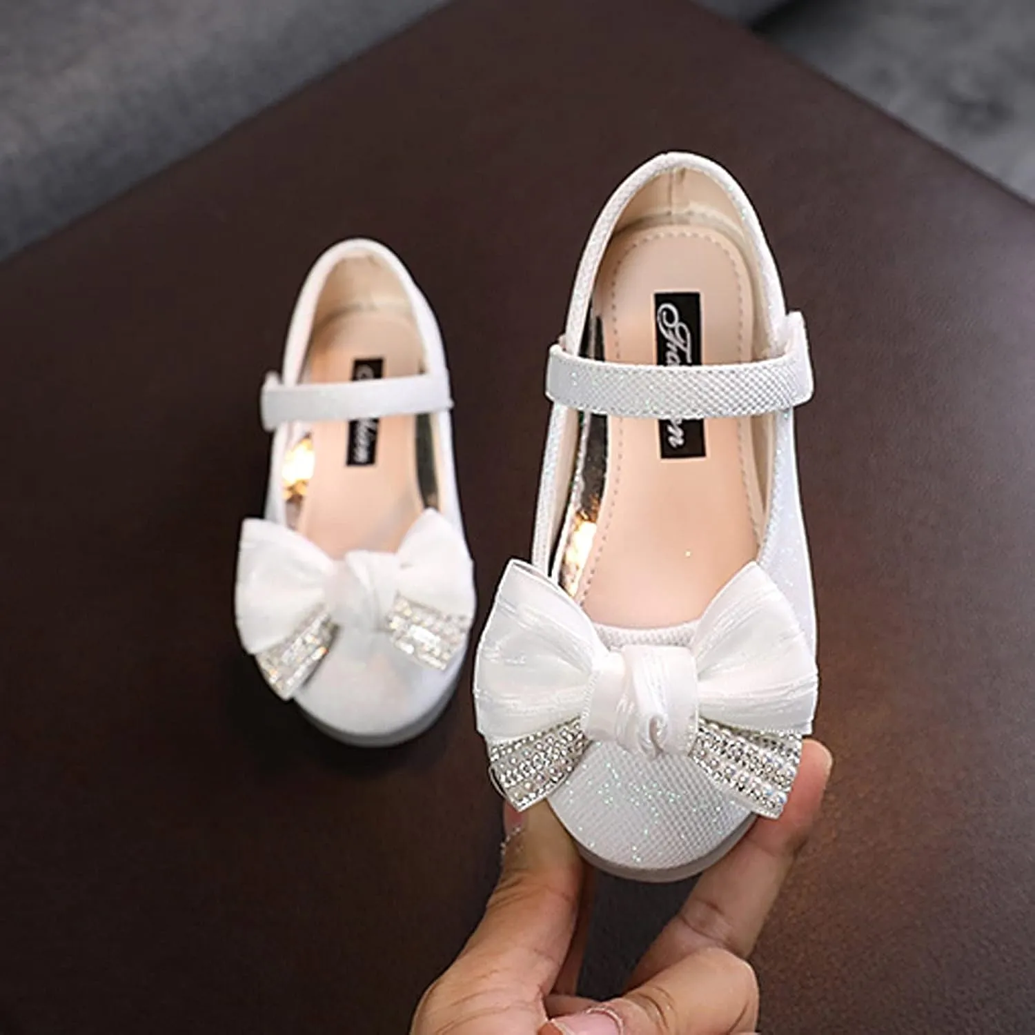 Baby Girl Petal Splicing Floral Shoes Wave Trim Solid Faux PU Sandal Princess Rubber Sole Shoe Summer Elegant Sandals