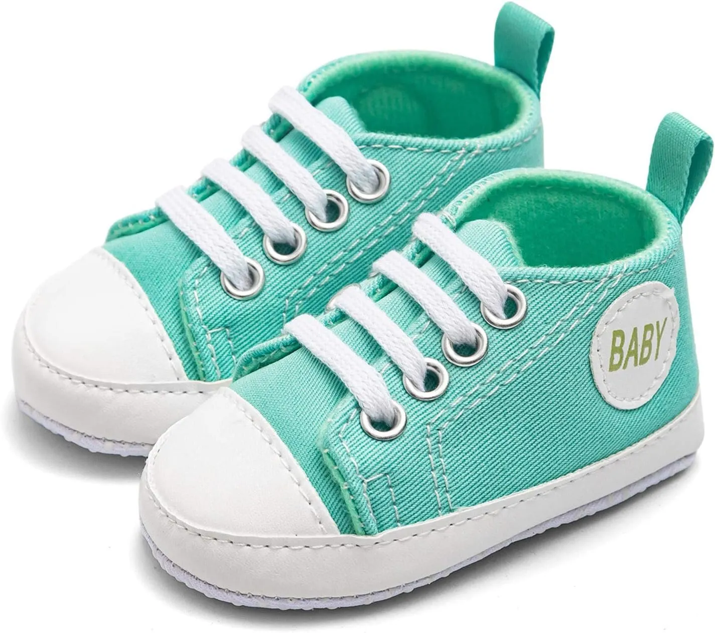 Baby Infant Lace Sneakers Flat Non Slip Ankle Toddler First Walking Running Sport Shoes Lightweight Casual Comfy