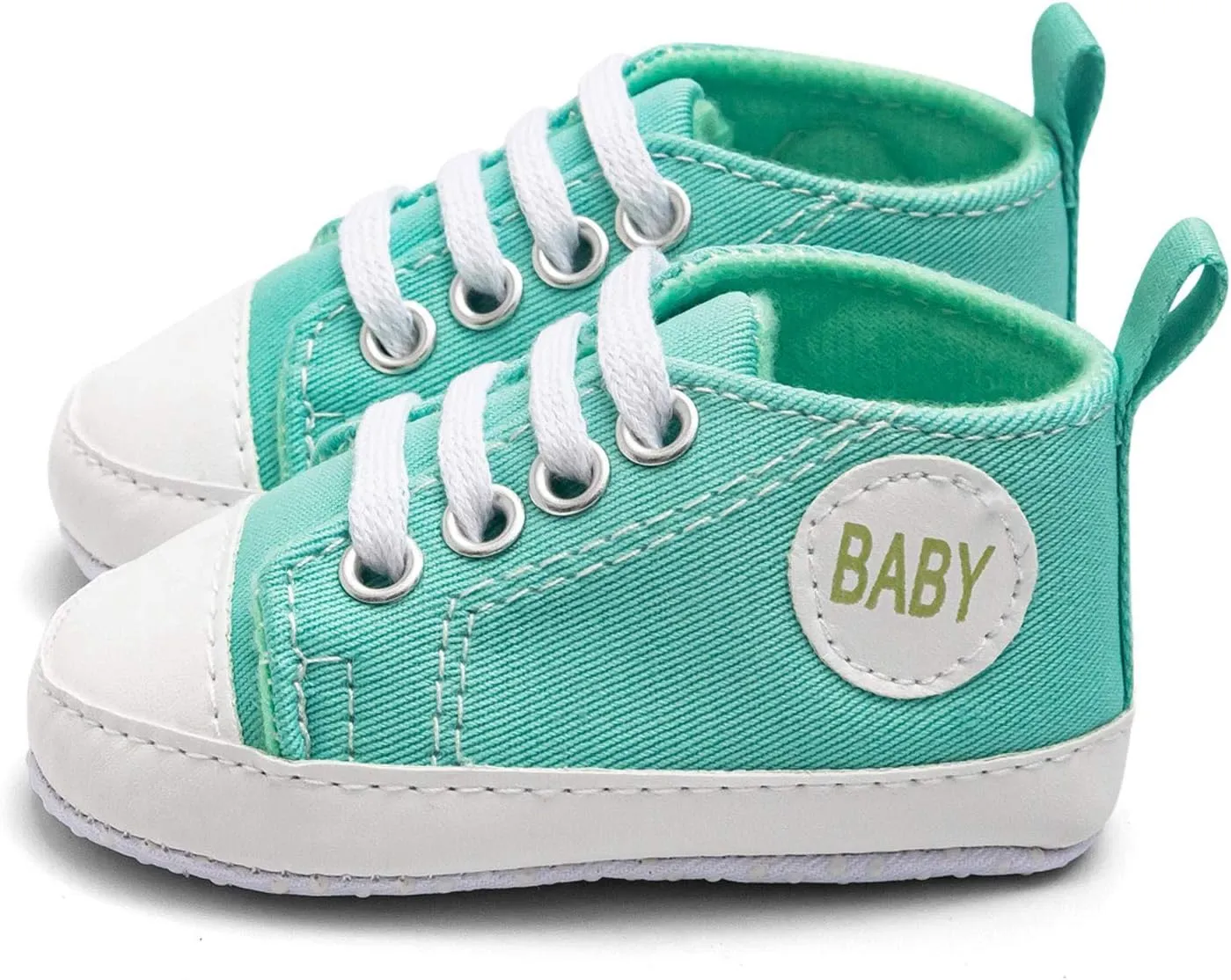 Baby Infant Lace Sneakers Flat Non Slip Ankle Toddler First Walking Running Sport Shoes Lightweight Casual Comfy
