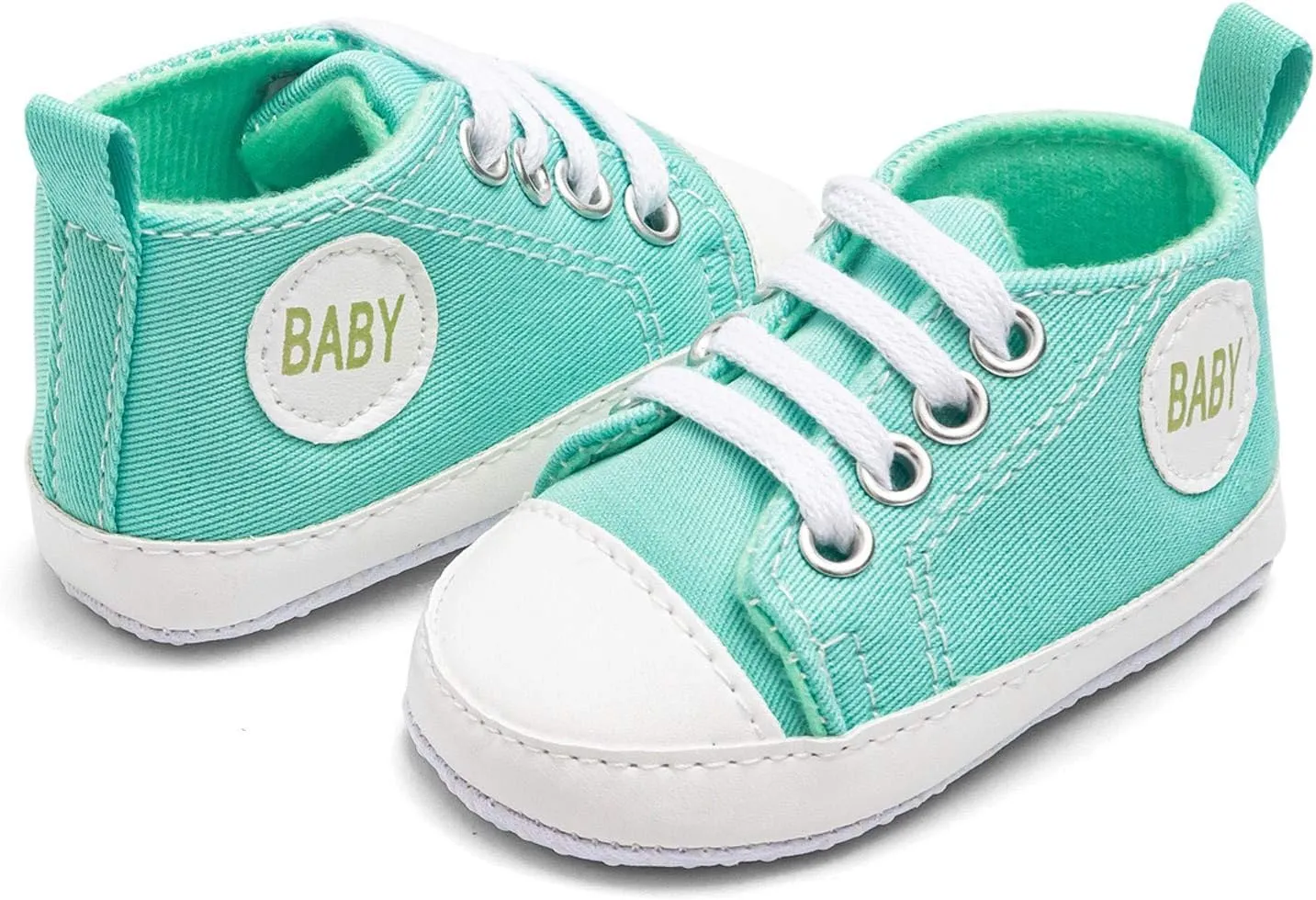 Baby Infant Lace Sneakers Flat Non Slip Ankle Toddler First Walking Running Sport Shoes Lightweight Casual Comfy