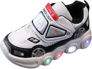 Baby Infant Memory Foam Sole Light up Sneakers Toddler Newborn Non Slip First Walking Sport Shoes Lightweight Comfy