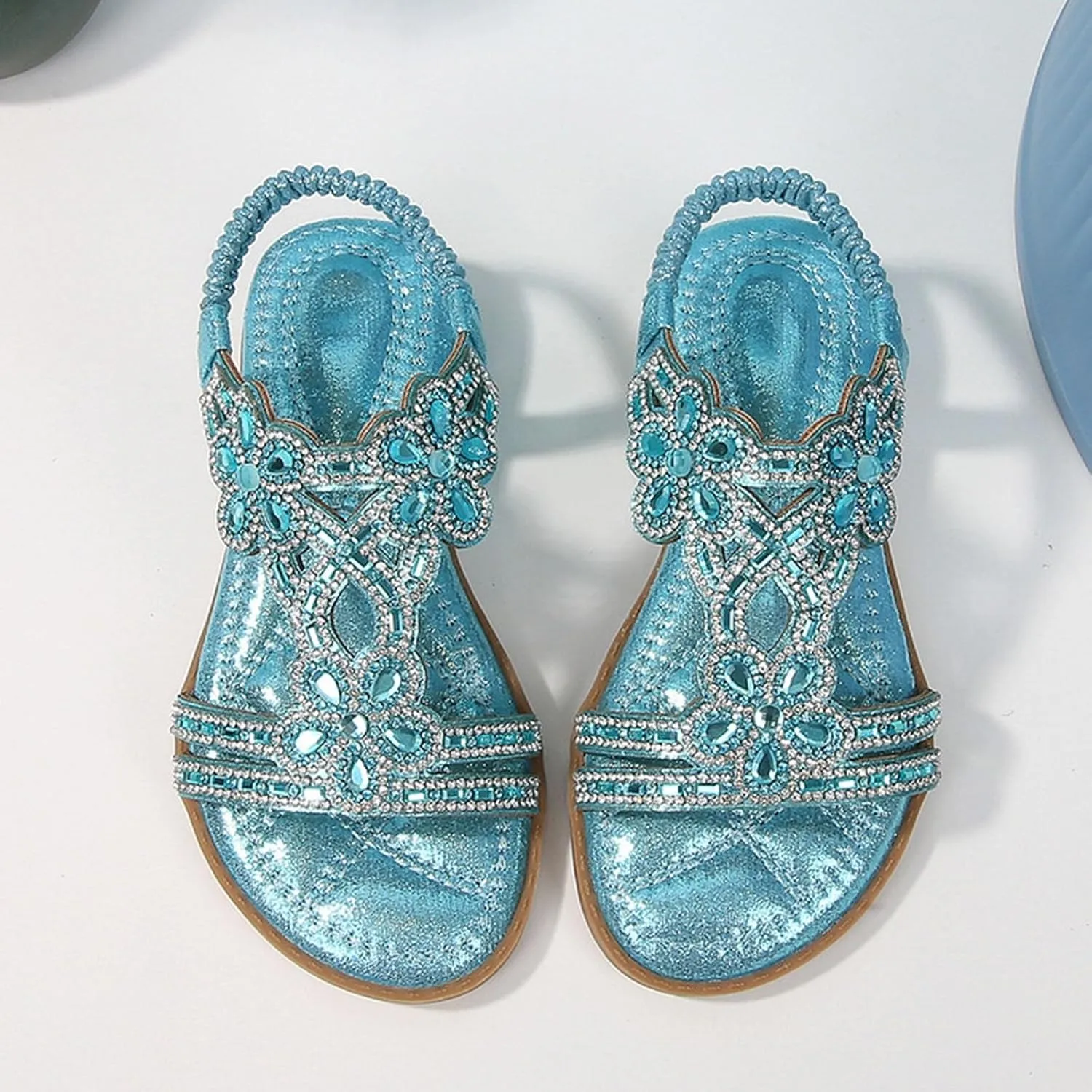 Baby Kids Princess Wedding Sandals Toddler Girls Low Heels Rhinestone Soft Sole Flats Strap Pearl Summer Casual Shoes