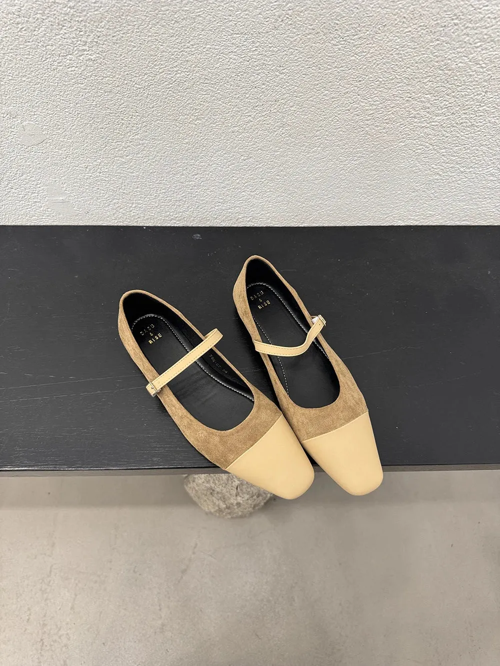 binfenxie  -  Round Toe Women Flats Loafers 2024 New Arrivals Casual Daily Shoes Belt Buckle Flock Dress Shoes Woman Beige Black Brown Khaki