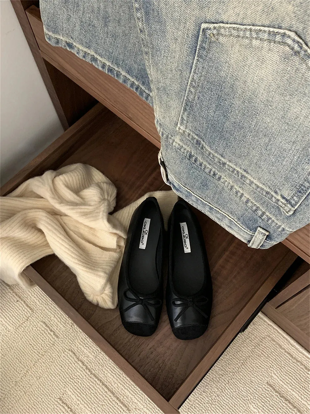 binfenxie  -  Round Toe Women Loafers Mules Bow Design 2024 New Casual Dance Shoes Black Brown Yellow Leopard Slip On Daily Casual Mules 35-39