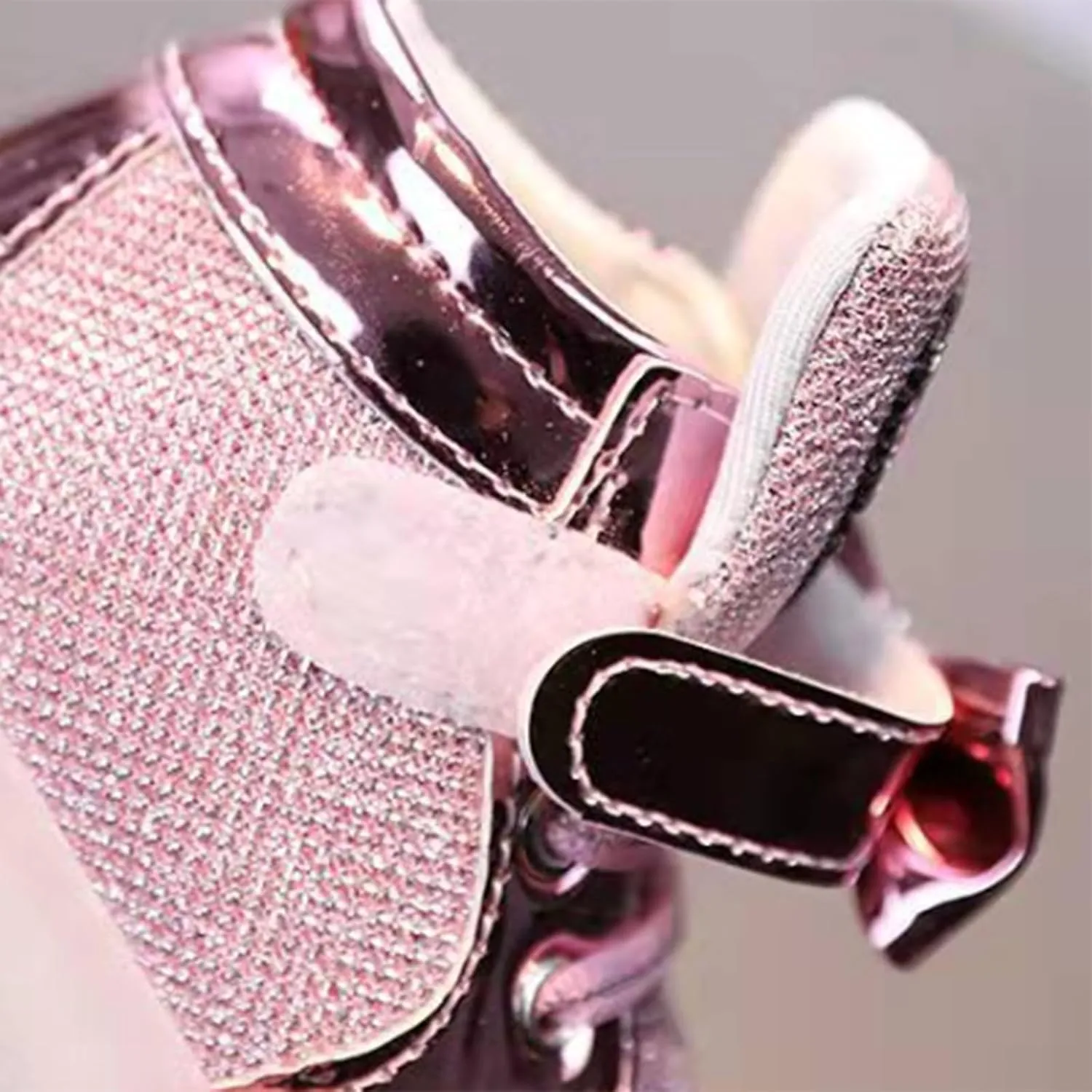 Bow Sequins Glitter Sneakers for Toddler Baby Infant Open Toe Light Up First Walking Shoes Spring Casual Comfy Soft