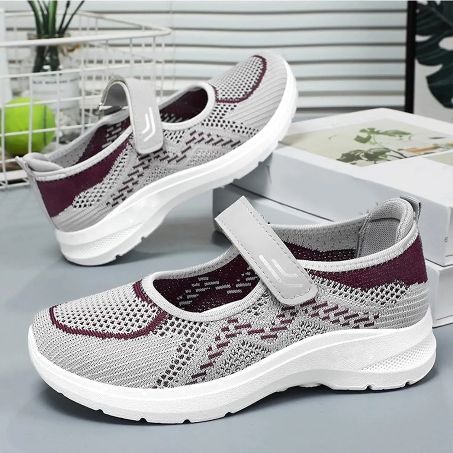 Breathable Non Slip Walking Sneakers Shoes Women's Sneaker Lightweight Walking Shoes Gym Workout Shoes