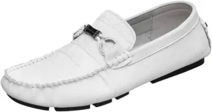 Casual Loafers for Mens Vegan Leather Evening Round Toe Wedding Non Slip Low Top Block Heel Anti-Slip Shoe Slip On