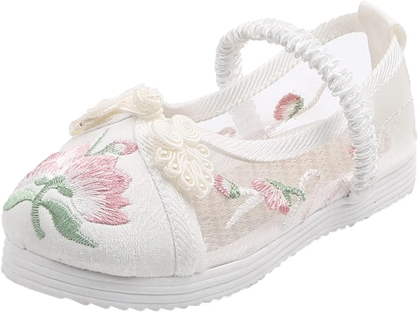 Children House Shoes Girls Flat Bottomed Embroidered Sandals Fashionable Children Performance Shoes for Toddler