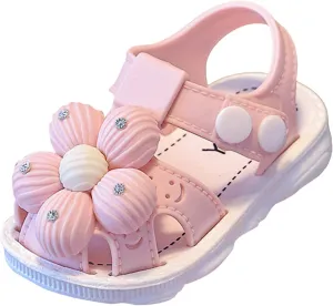 Children Shoes Comfortable Soft Sole Sandals Fashionable Flower Beach Bow Sandals Girls Indoor Slippers for Kids
