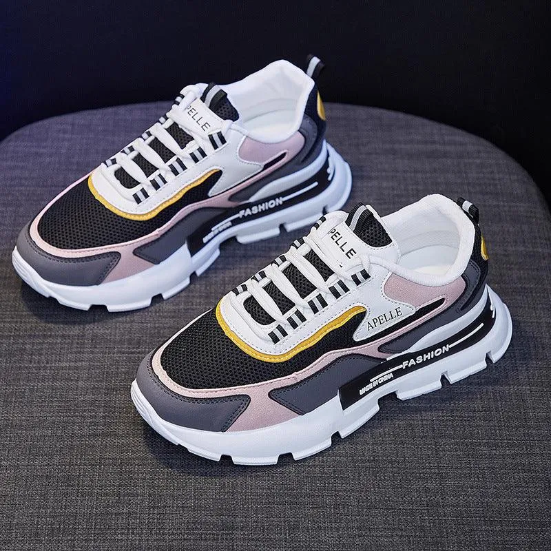 Color Block Low-top Canvas Shoes Women's Shoes