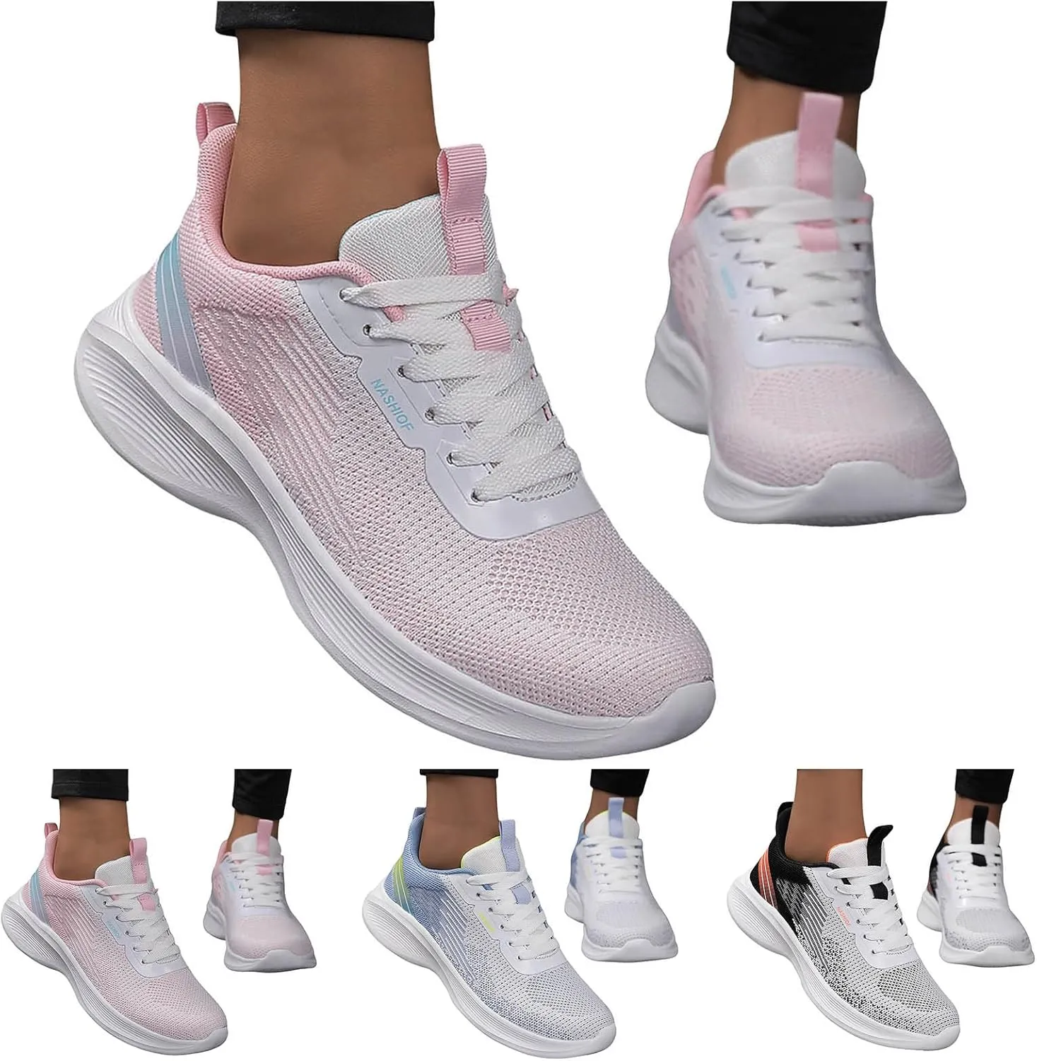 Comfort Lightweight Breathable Sneakers for Women Lightweight Comfort Casual Workout Sneakers Labor Work Shoe