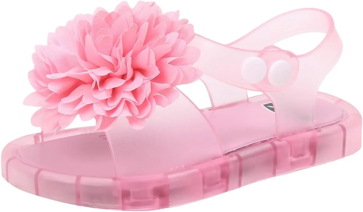 Comfortable Boys Kids Sandals Outdoor Shoes Children's Luminous Sandals Fashionable Diamond Flower Cute Princess Jelly Slippers