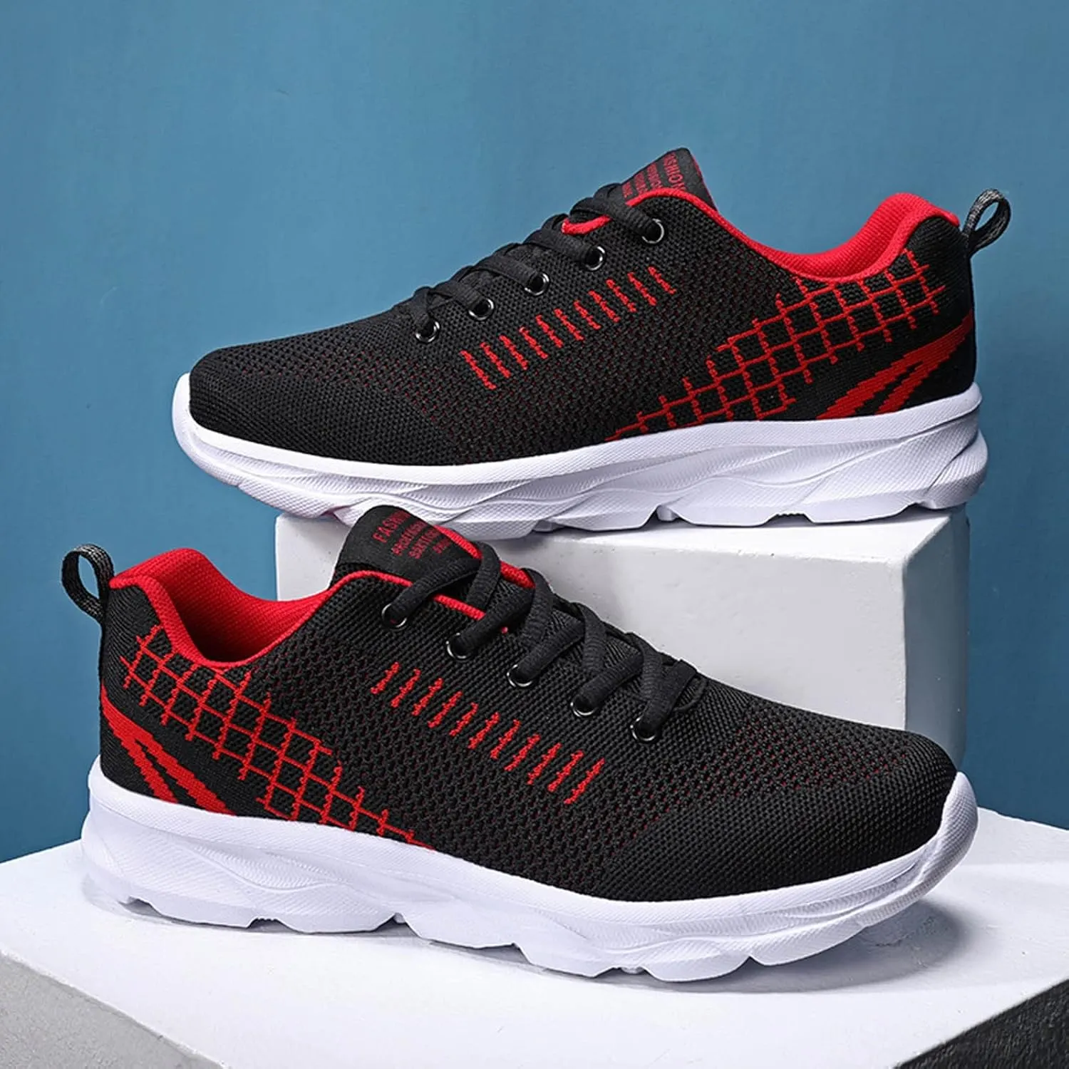 Comfortable Fashion Shoes Lace-up Men's Sports Breathable Lightweight Running Men's Mens Sneaker Shoe Laces, 8.5