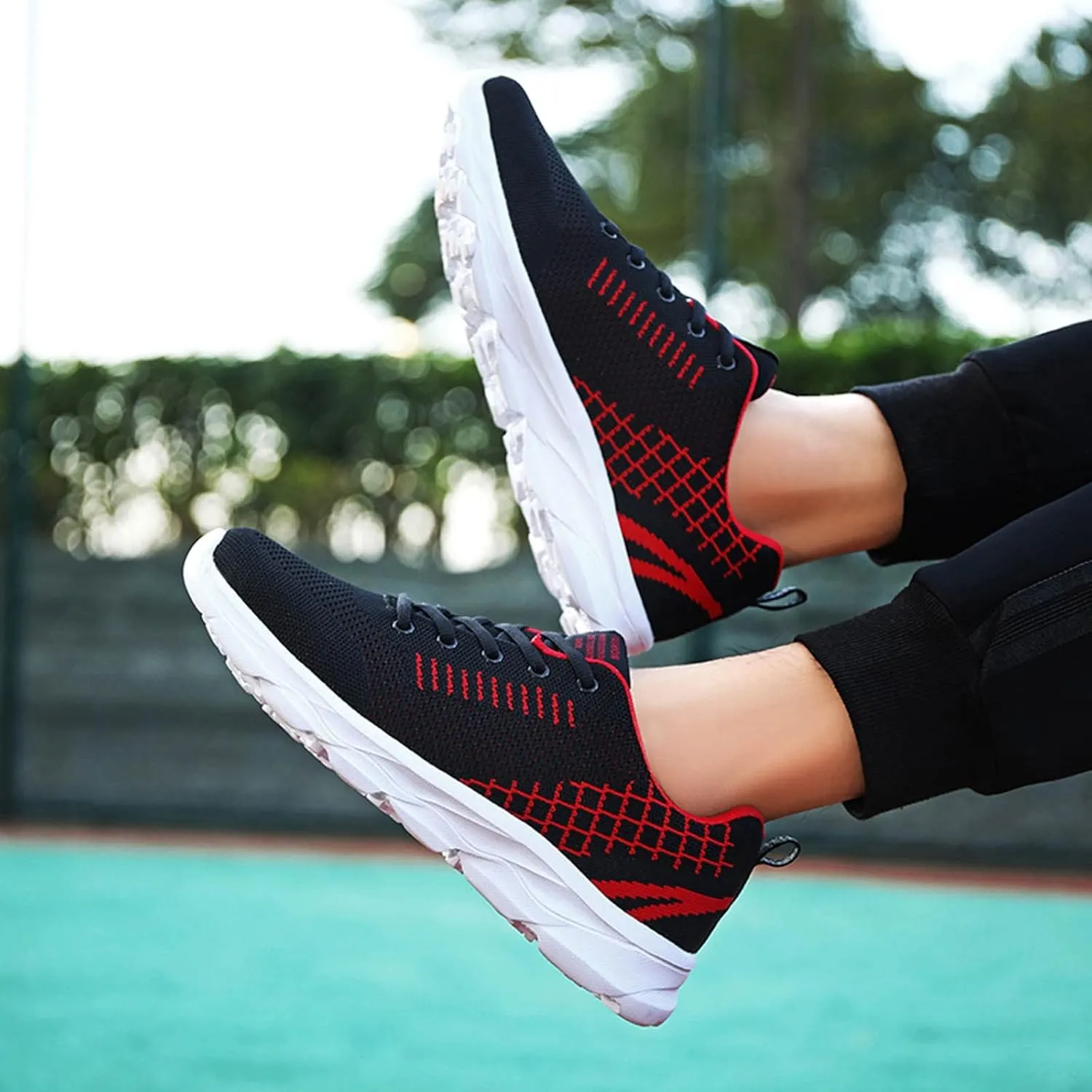 Comfortable Fashion Shoes Lace-up Men's Sports Breathable Lightweight Running Men's Mens Sneaker Shoe Laces, 8.5