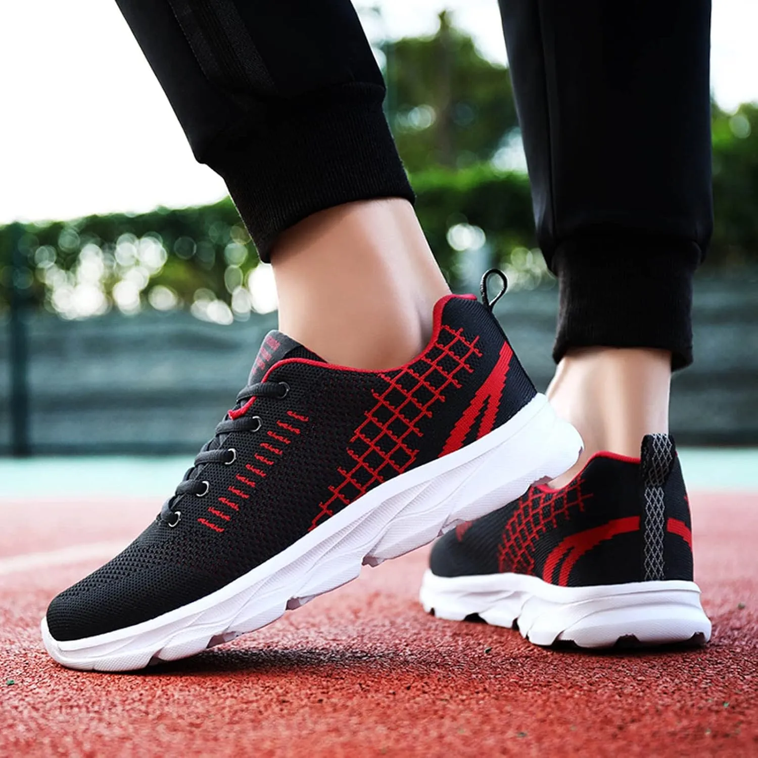 Comfortable Fashion Shoes Lace-up Men's Sports Breathable Lightweight Running Men's Mens Sneaker Shoe Laces, 8.5