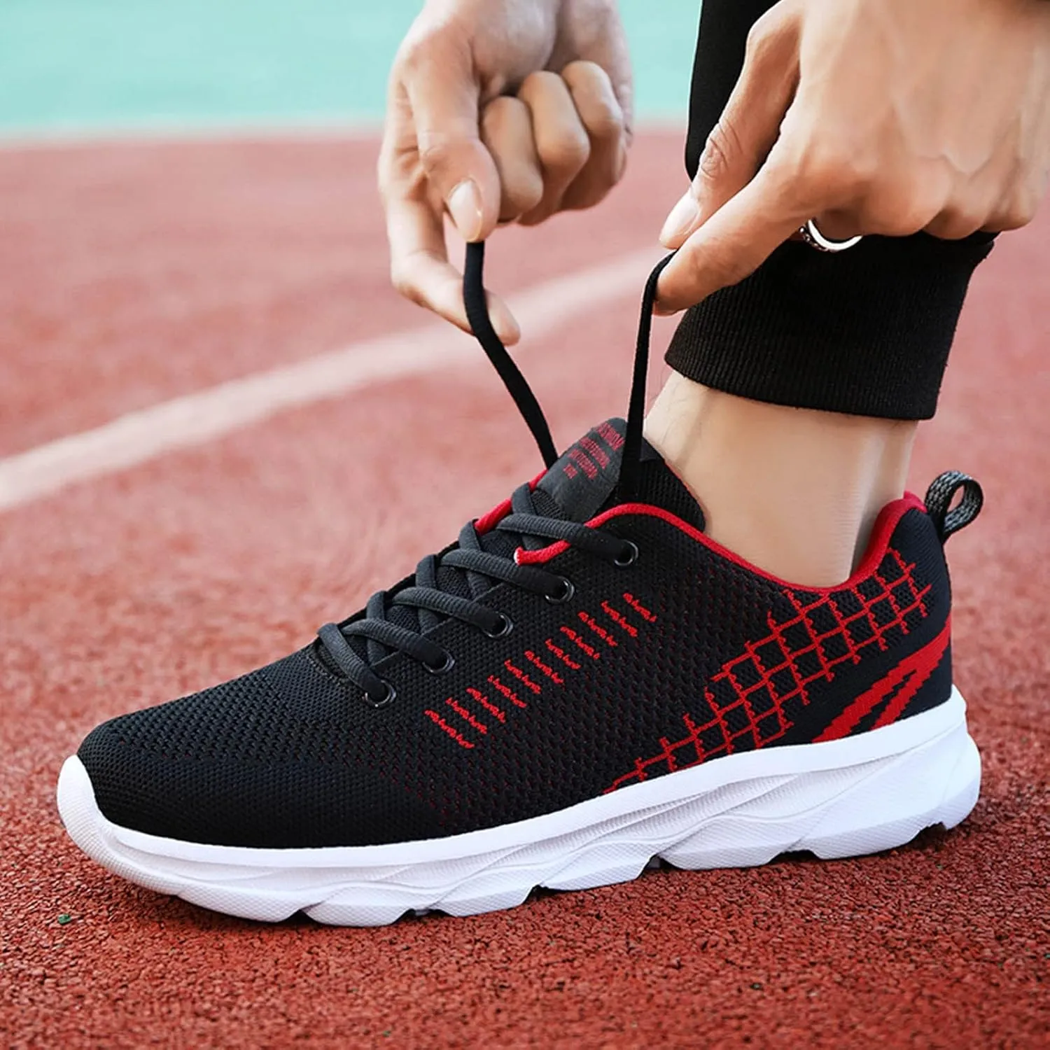 Comfortable Fashion Shoes Lace-up Men's Sports Breathable Lightweight Running Men's Mens Sneaker Shoe Laces, 8.5