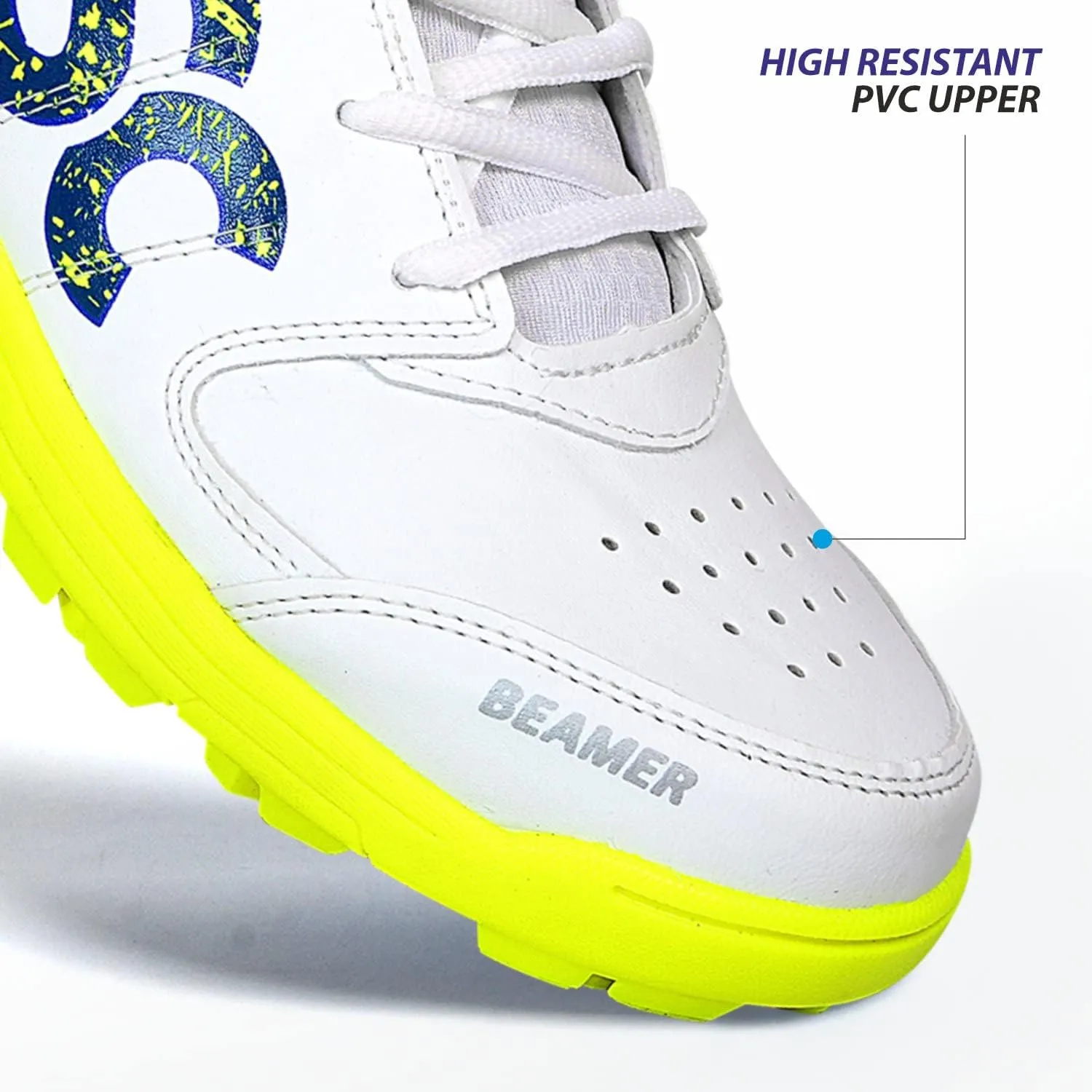 DSC Beamer Cricket Shoes | Material: Polyvinyl Chloride | for Mens & Boys | Long Lasting Performance | Breathable Mesh for Improving Performance