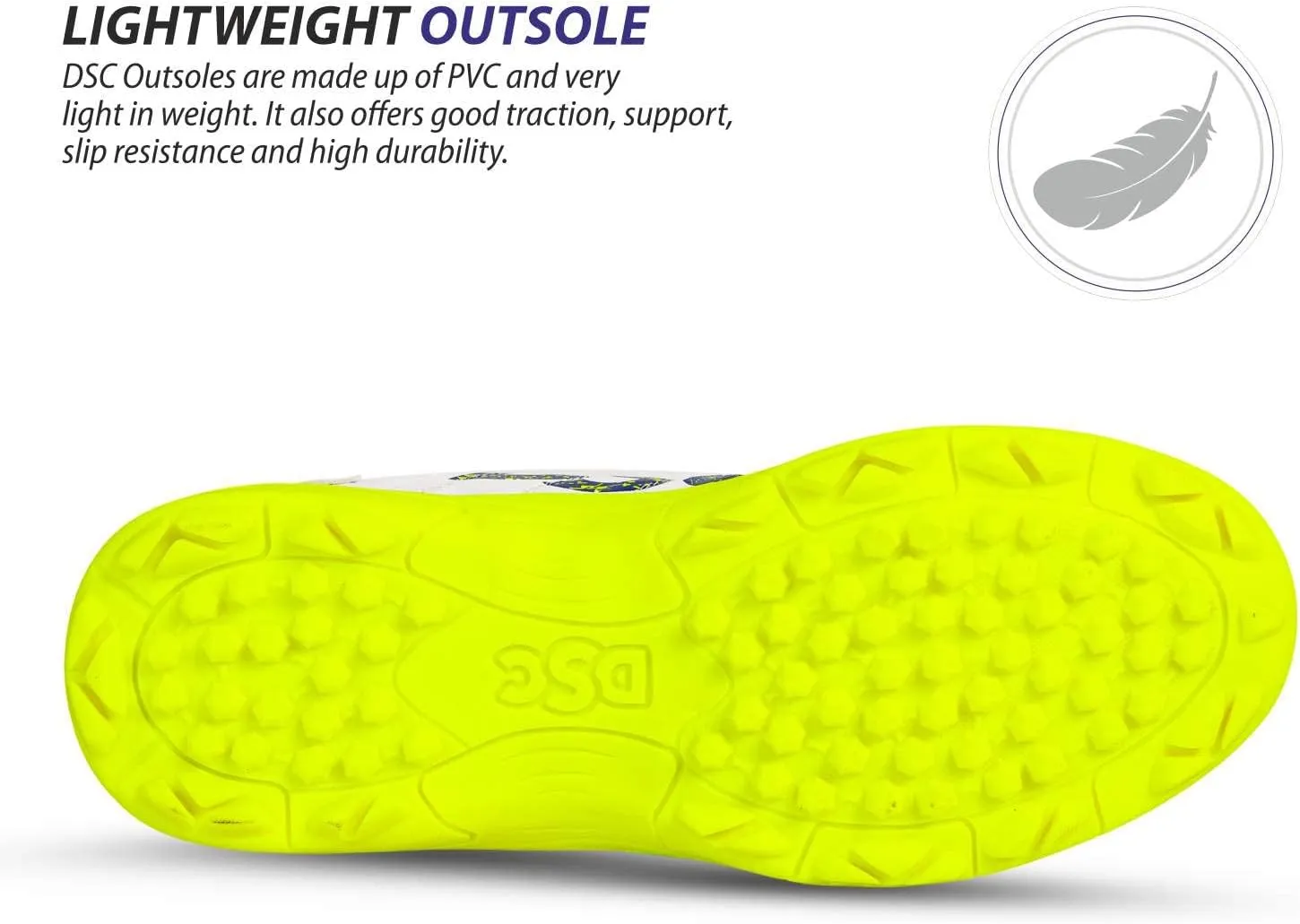 DSC Beamer Cricket Shoes | Material: Polyvinyl Chloride | for Mens & Boys | Long Lasting Performance | Breathable Mesh for Improving Performance