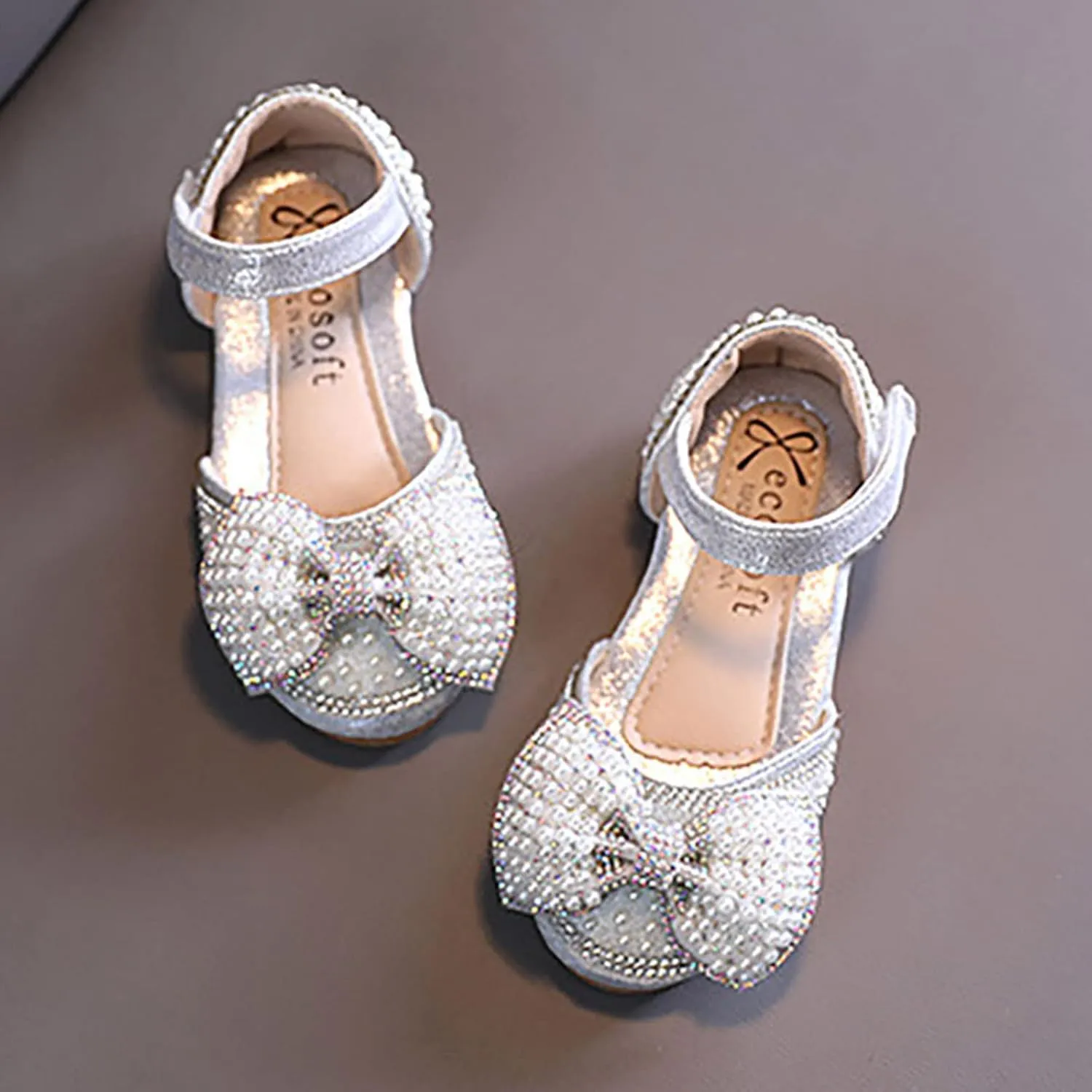 Fashion Spring And Summer Children Dance Shoes Girls Dress Performance Princess Shoes Flat Bottom Round Youth Rain Boots