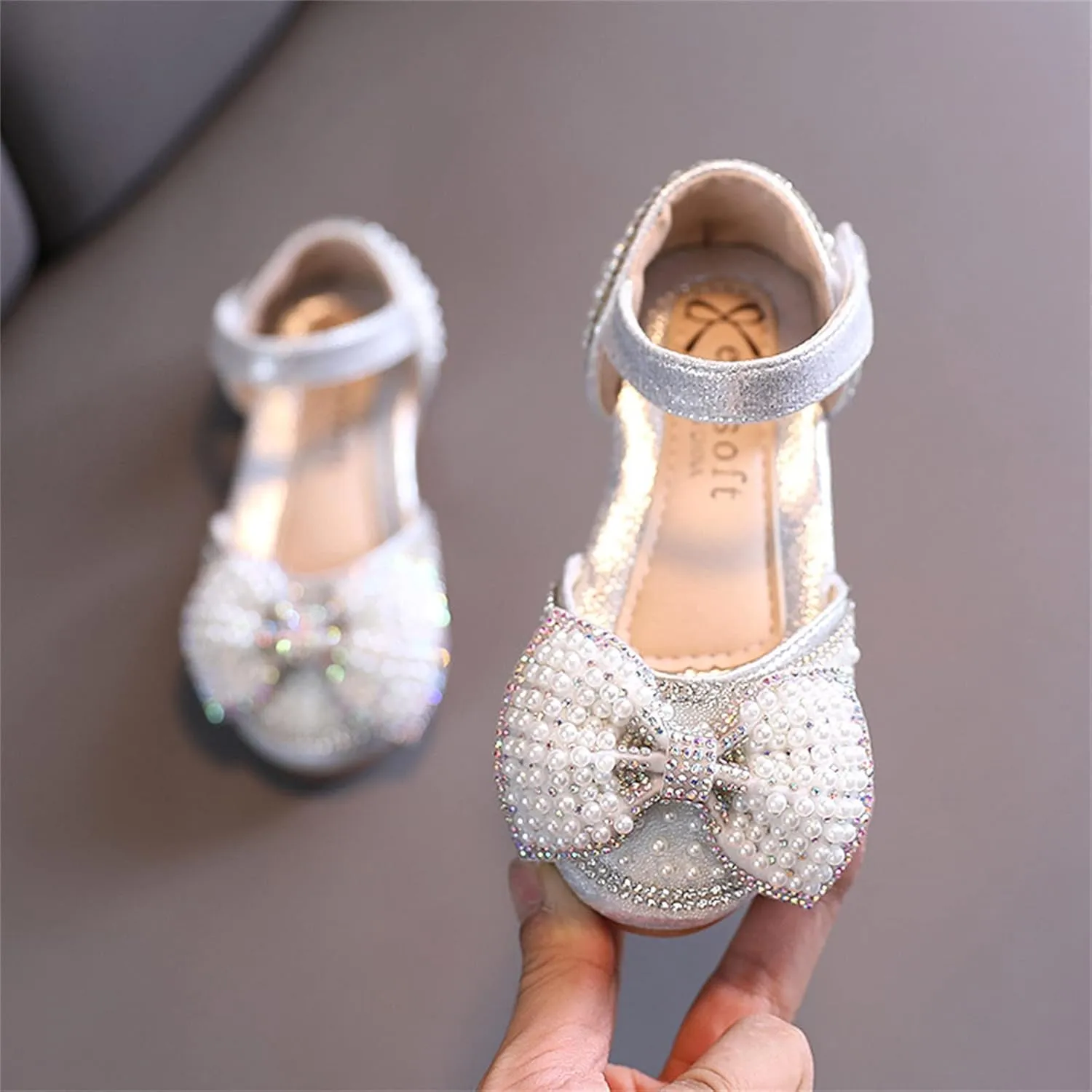 Fashion Spring And Summer Children Dance Shoes Girls Dress Performance Princess Shoes Flat Bottom Round Youth Rain Boots