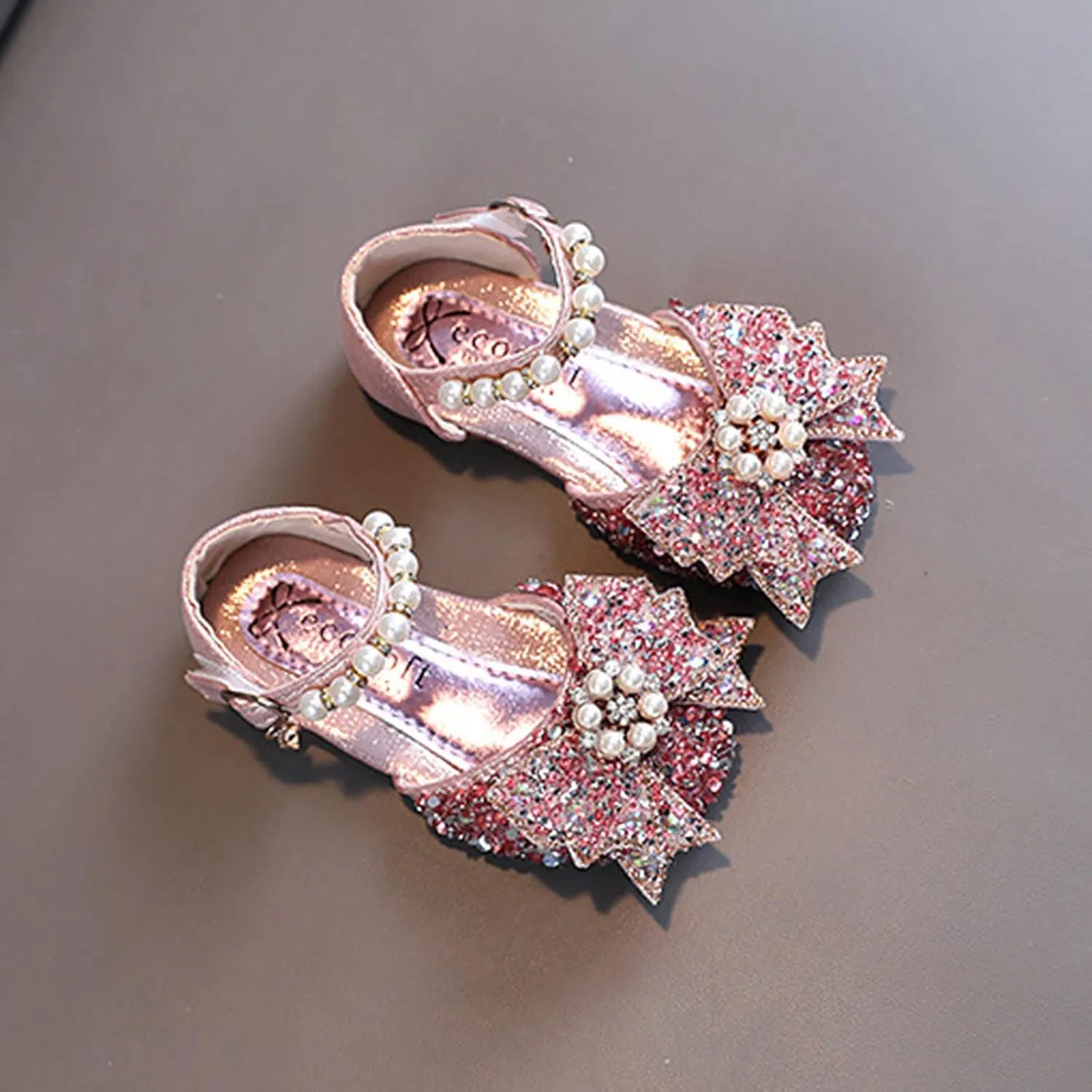 Fashion Spring And Summer Children Dance Shoes Girls Dress Performance Princess Shoes Sequin Pearl Boots for Toddlers