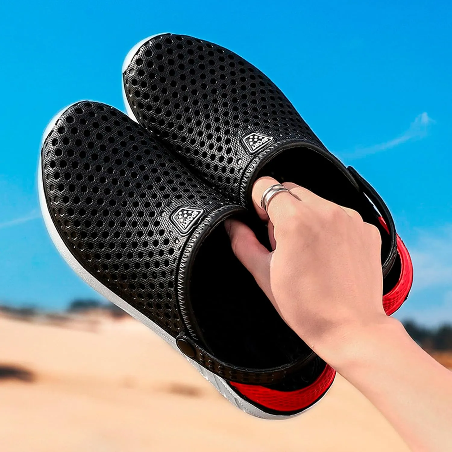 Flops Hollow Casual Couple Beach Unisex Out Sandal Flip Men Shoes Shoes Men's Rain Size 14 Mens Slippers Hard Bottom