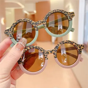 Fun and Colorful Leopard and Pastel Sunglasses for Kids