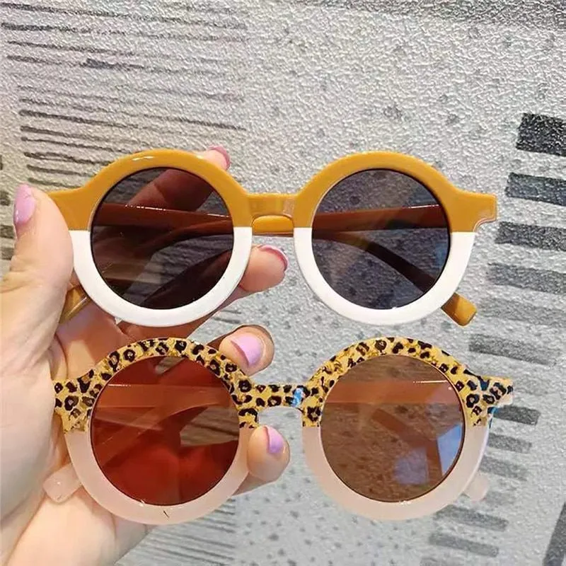 Fun and Colorful Leopard and Pastel Sunglasses for Kids
