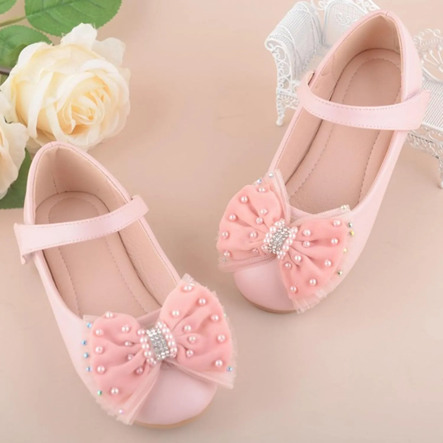 Girl's Baby Toddler Sandals Girls Closed Toe Leather Sandals Comfortable Soft Sole Fashionable Casual Children Baby Princess Athletic Lightweight
