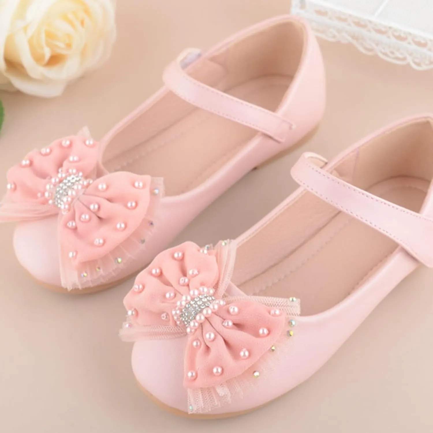 Girl's Baby Toddler Sandals Girls Closed Toe Leather Sandals Comfortable Soft Sole Fashionable Casual Children Baby Princess Athletic Lightweight