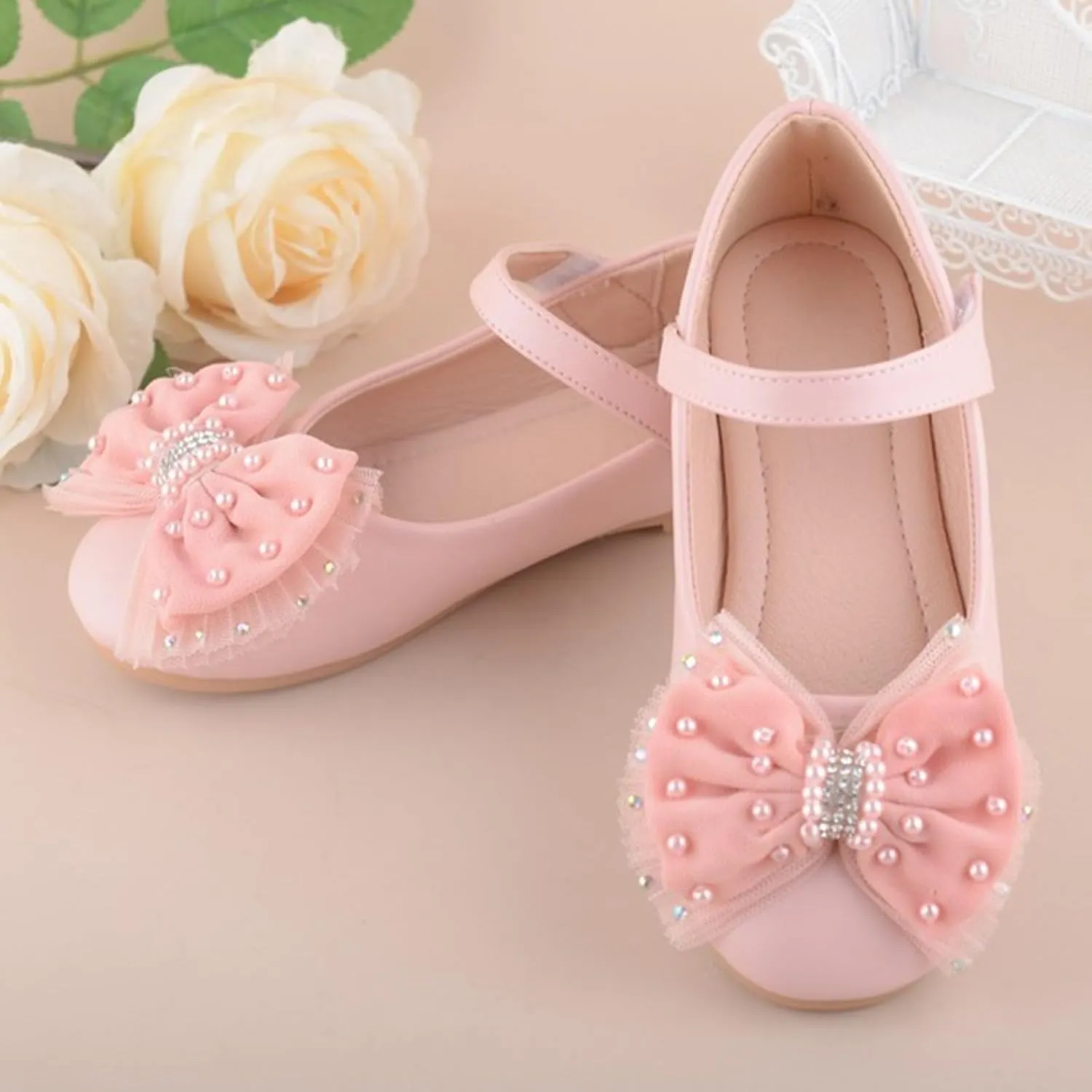 Girl's Baby Toddler Sandals Girls Closed Toe Leather Sandals Comfortable Soft Sole Fashionable Casual Children Baby Princess Athletic Lightweight