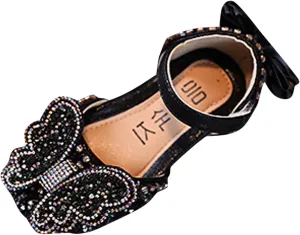 Girls Ballet Shoes Fashion Summer Girls Dance Shoes Princess Dress Performance Shoes Ribbon Pearl Bow Sandals Shoes
