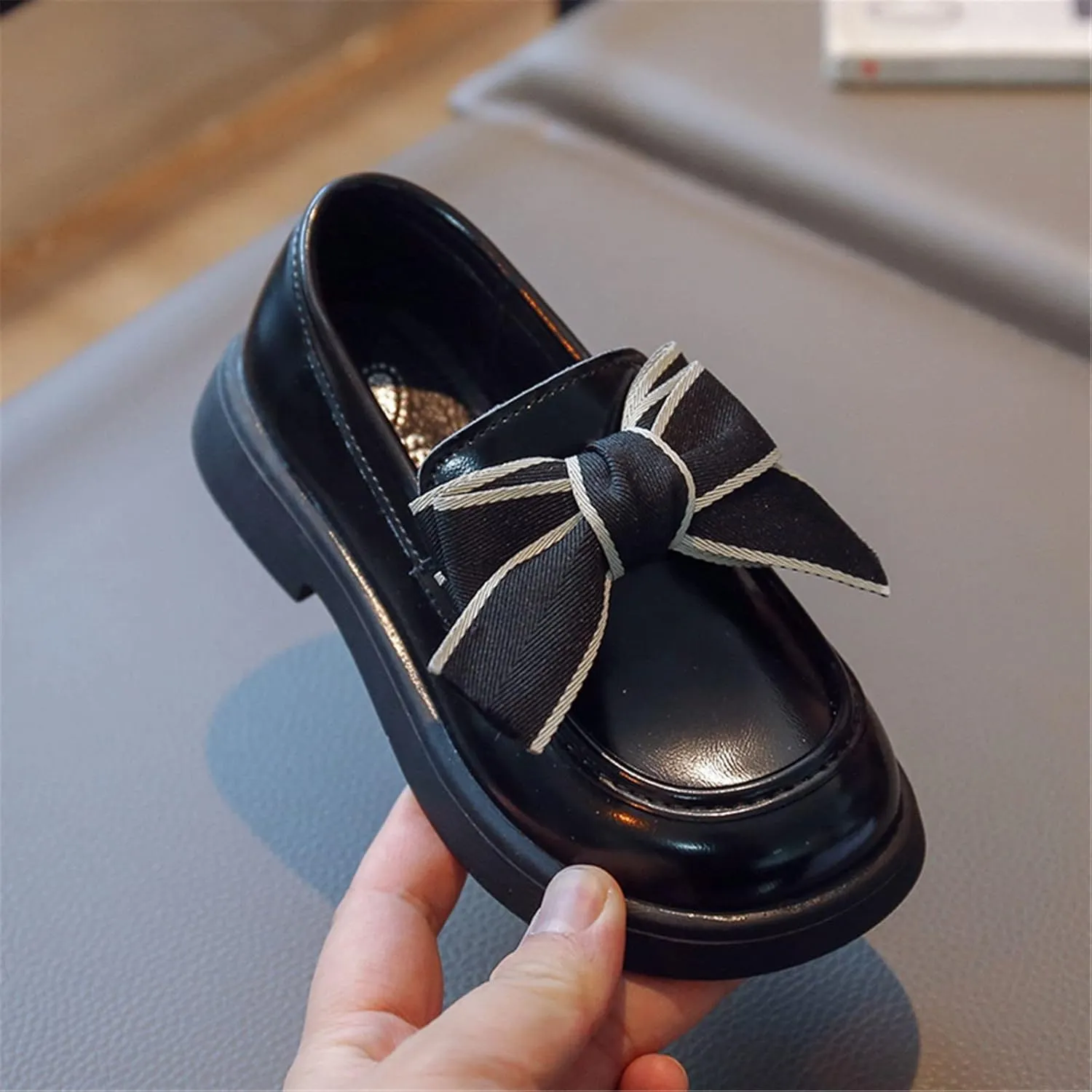 Girl's British Style School Shoes Performance Shoes Loafer for School Students