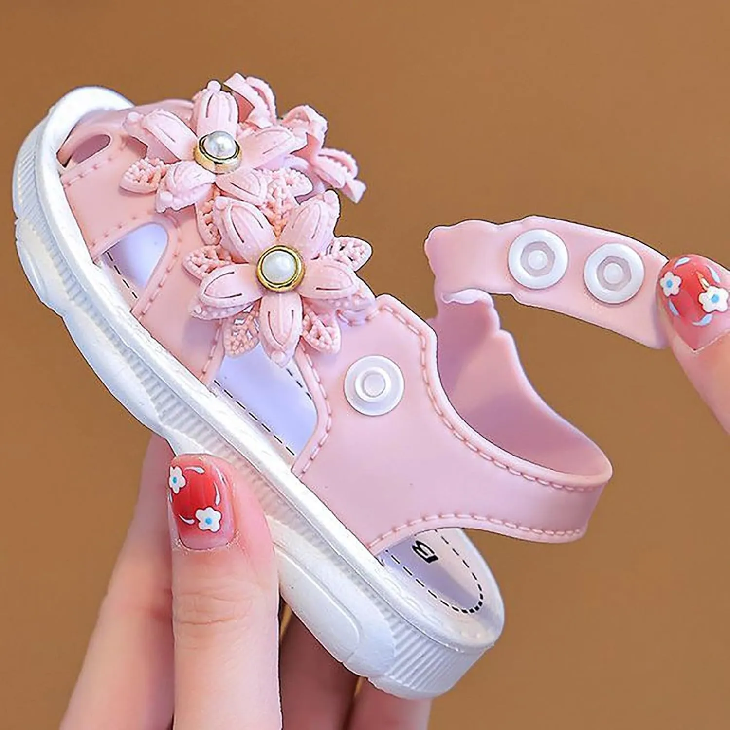 Girls Shoes Comfortable Soft Sole Closed Foot Sandals Fashionable Casual Lace Sandals Girls' Girl Toddler
