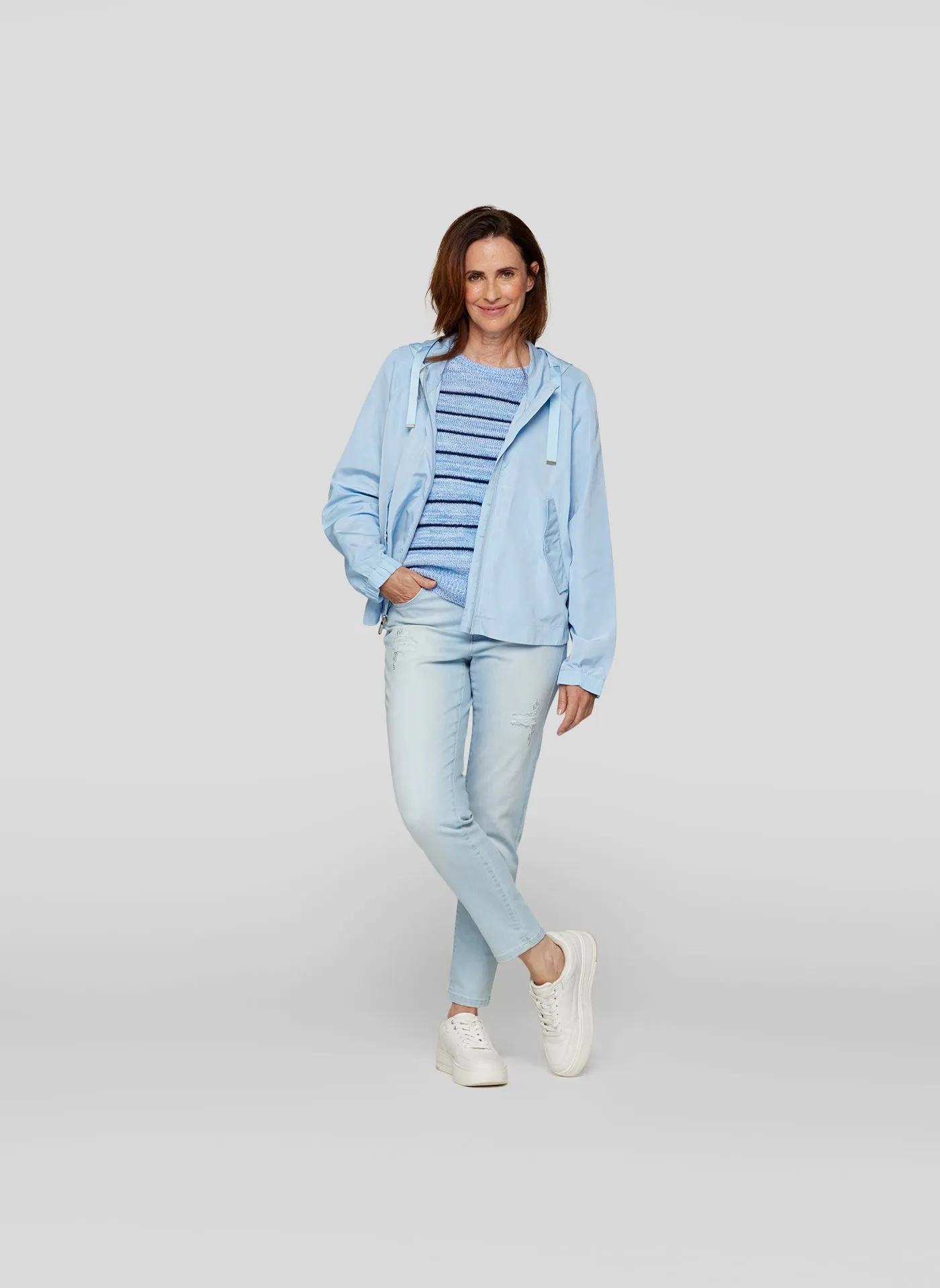 Hooded Jacket - Pastel Blue