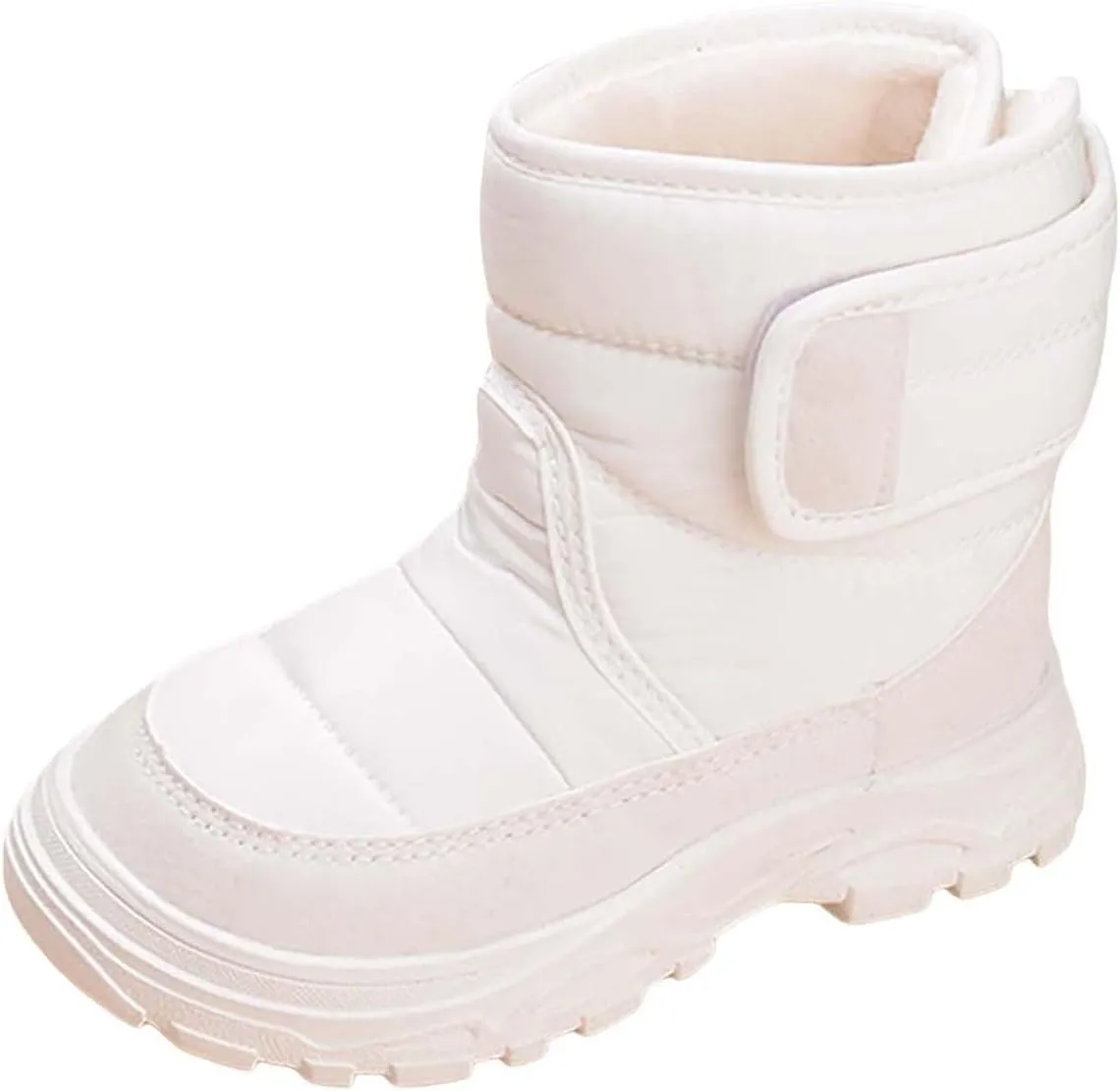 Insulated Snow Shoes For Boy Winter Walking Shoes For Baby Non Slip Plush Lined Ankle Boots Waterproof Hiking Boots