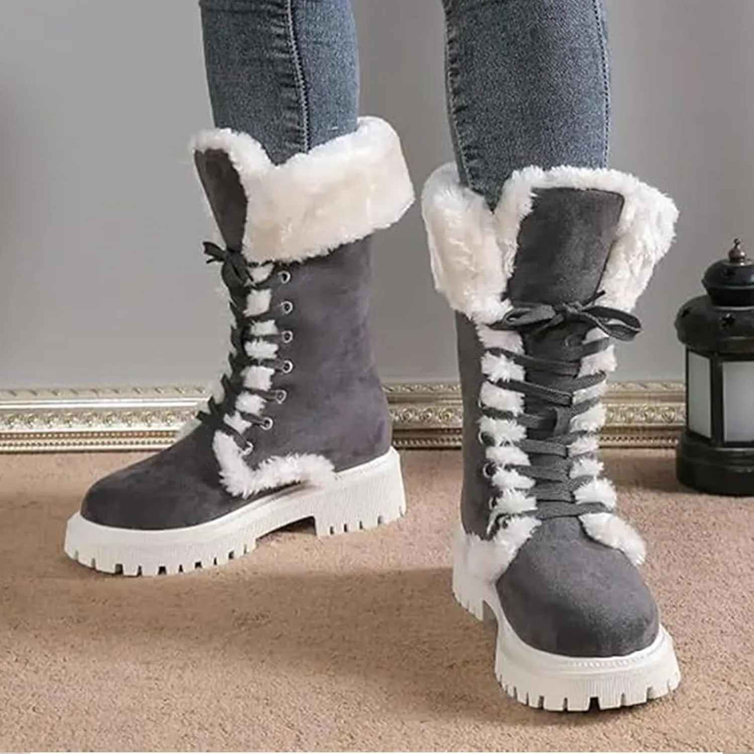 Insulated Snow Shoes For Men Wide Boots Women Outdoor Ski Boots Thickening Womens Snow Boots