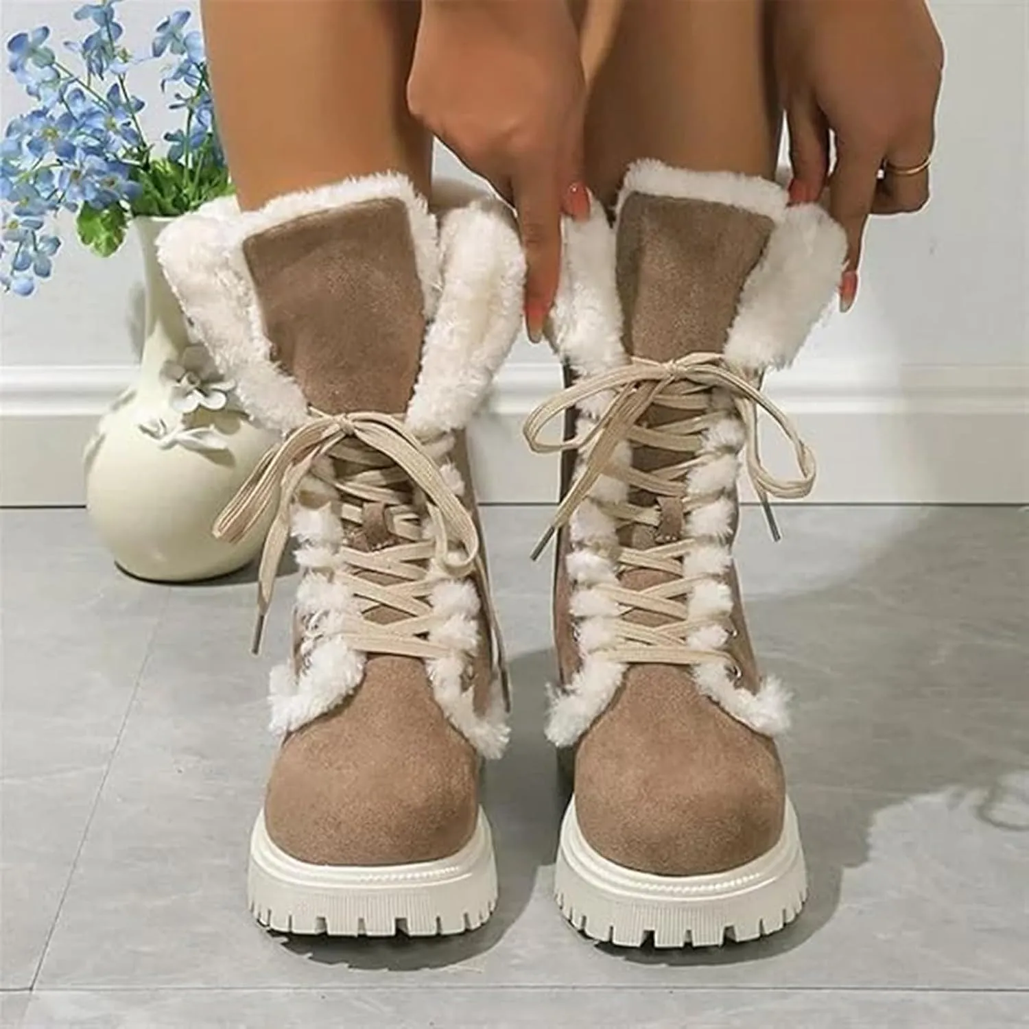 Insulated Snow Shoes For Men Wide Boots Women Outdoor Ski Boots Thickening Womens Snow Boots