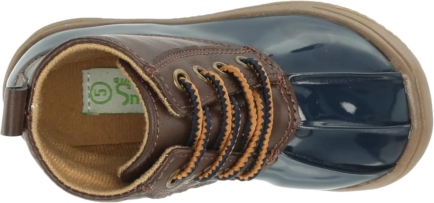 Josmo Unisex-Child Kids Lace-up Outdoor Rain Duck Boots