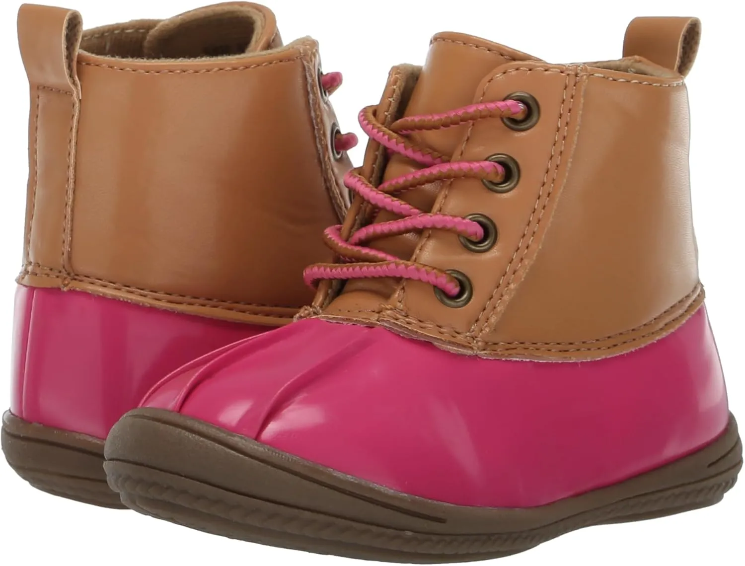 Josmo Unisex-Child Kids Lace-up Outdoor Rain Duck Boots