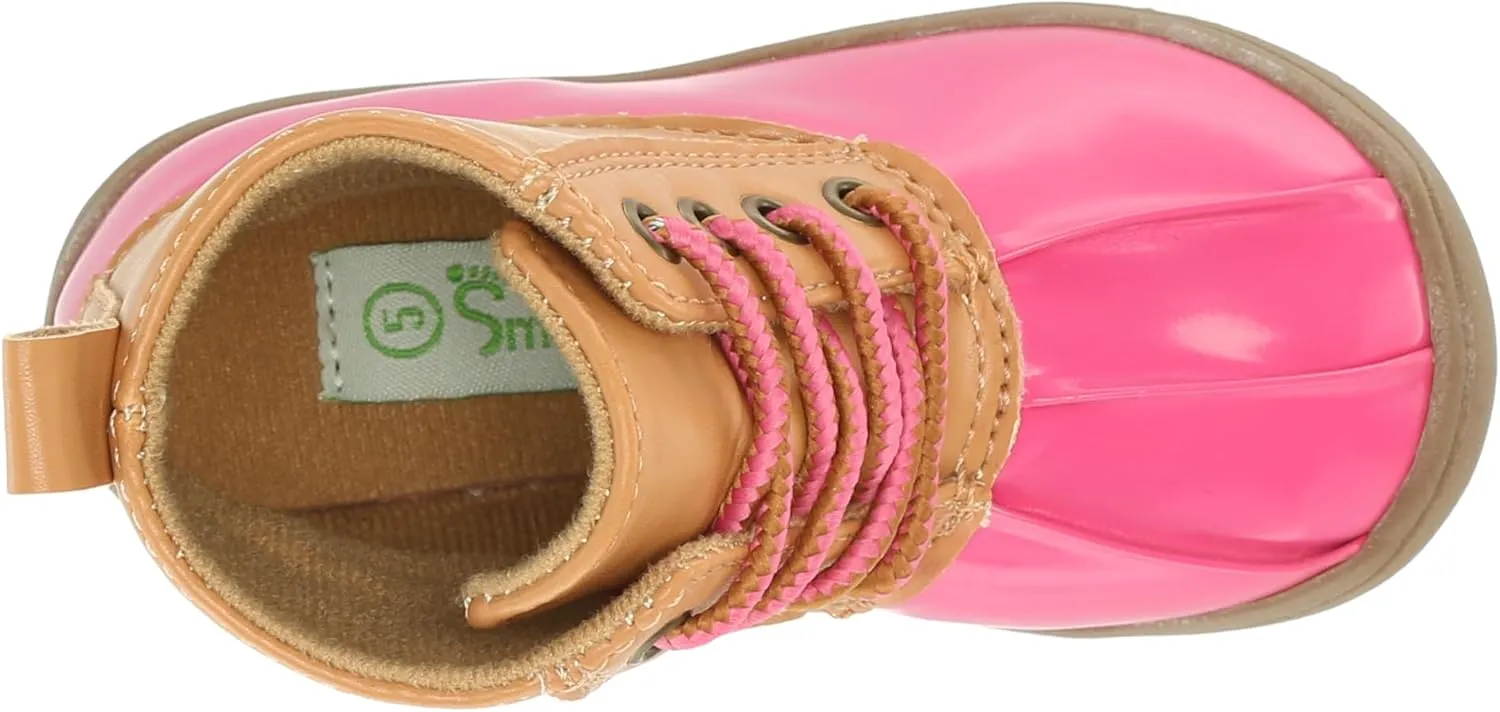 Josmo Unisex-Child Kids Lace-up Outdoor Rain Duck Boots