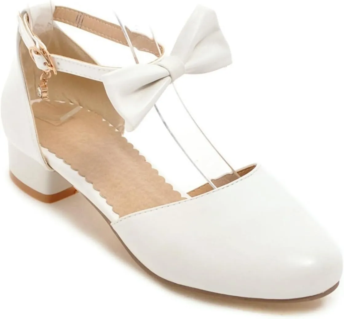 Kids Girls High Heel Closed Toe Sandals Formal Wedding Fancy Elegant Strap Ankle Shoes Toddler Birthday Sandals