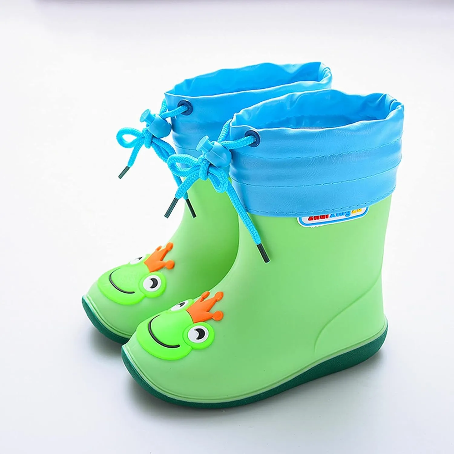 Kids Rain Boots Boys Girls Lightweight Boots Waterproof Easy-on Outdoor Playing Rain Boot Unisex-Child