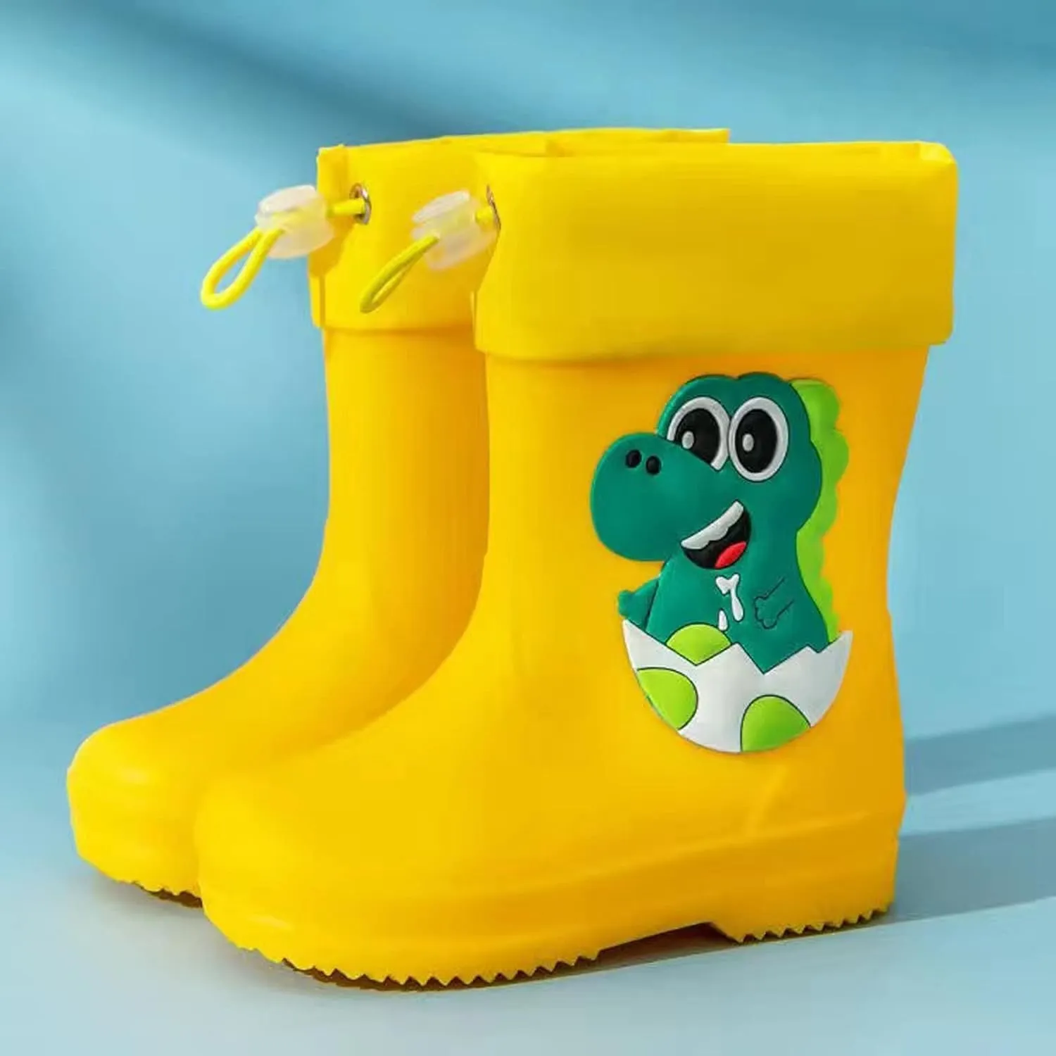 Kids Rain Boots With An Elastic Boot Collar Toddler Rain Shoes Children Waterproof Boots For Boys Kids Rain Boots